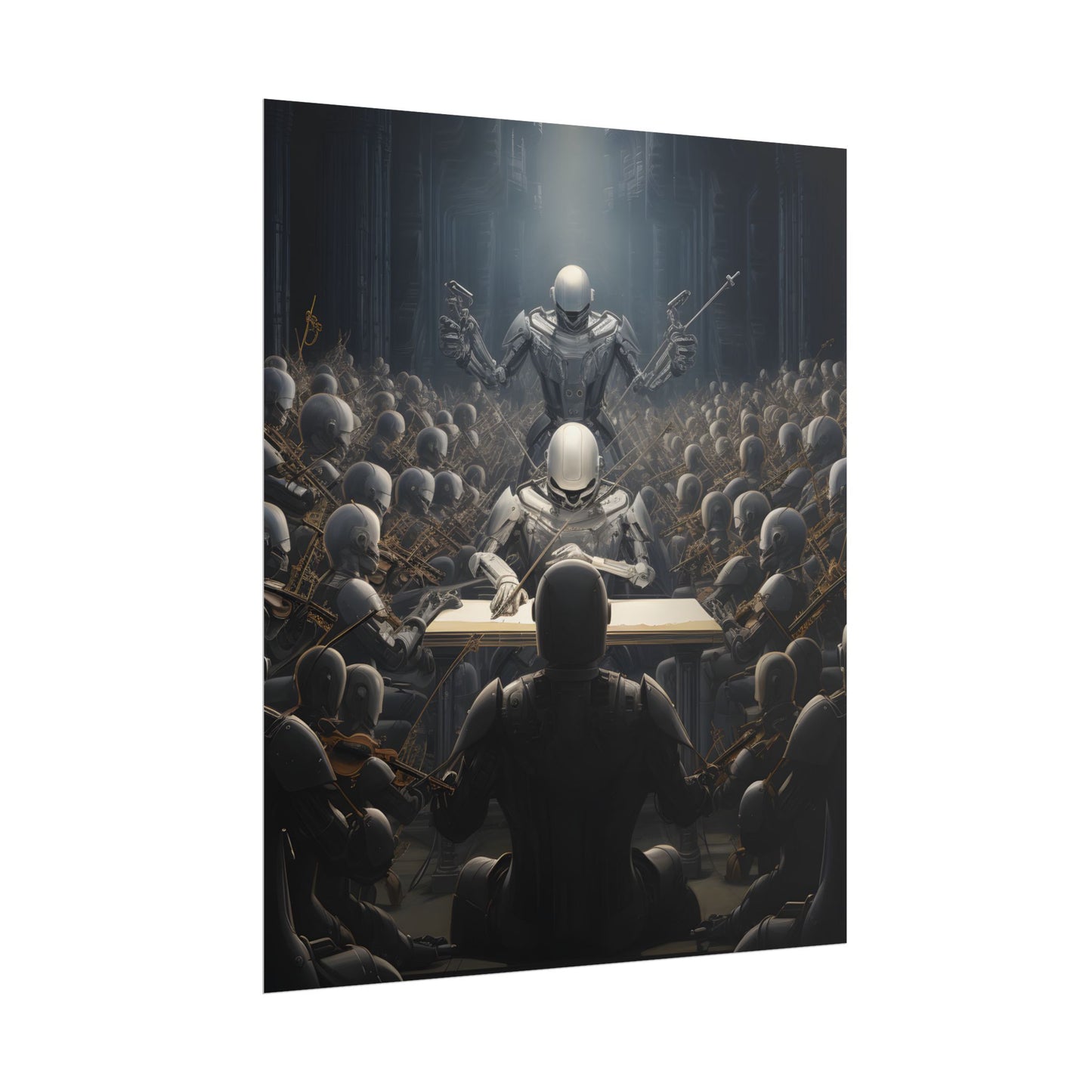 Robot Symphony: Sentient Robots in Musical Harmony - Poster