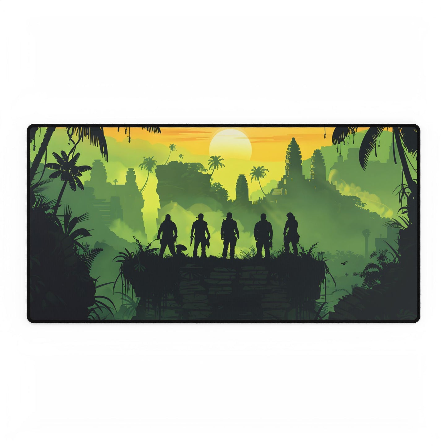 Minimalist Nathan Drake Illustration: Monochromatic Art - Desk Mat