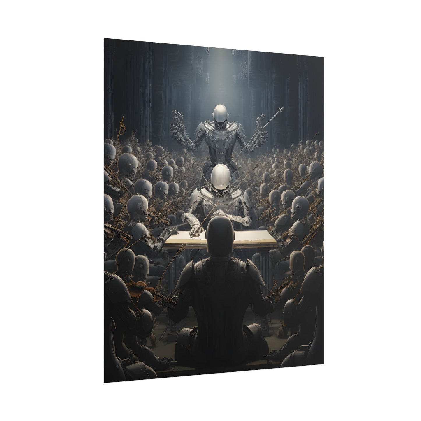 Robot Symphony: Sentient Robots in Musical Harmony - Poster