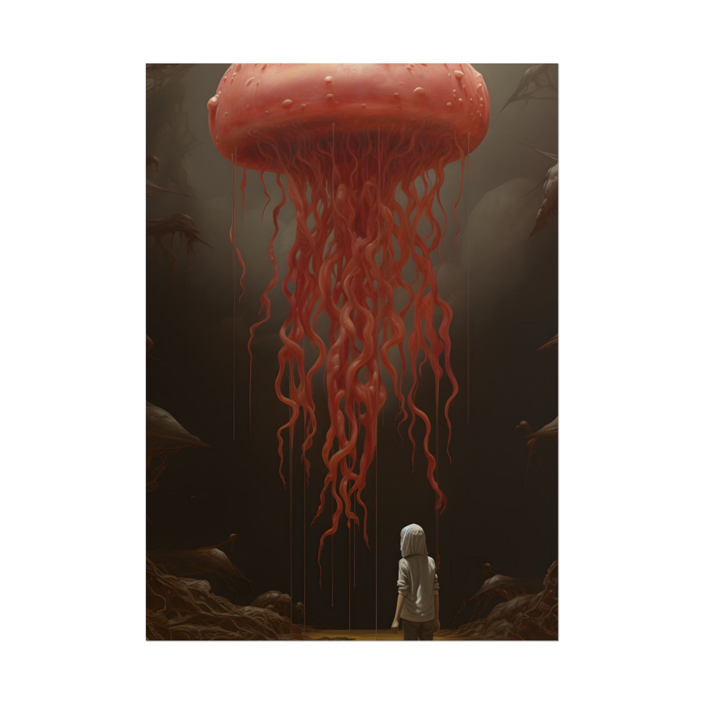 Serious Book Cover Art: Illustrative Masterpiece - Poster