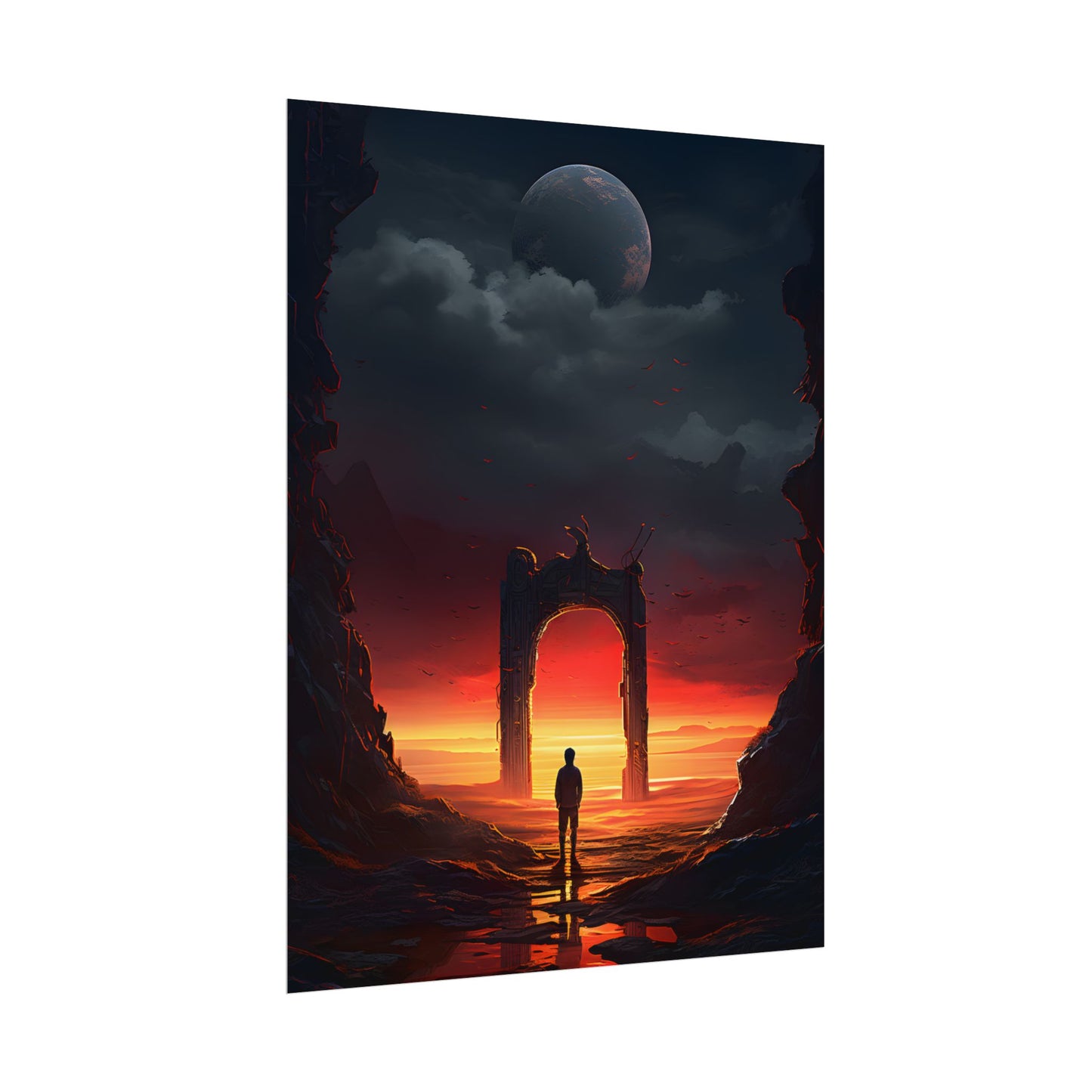 A Moment of Stillness: Phone in Quiet Indoor Setting - Poster