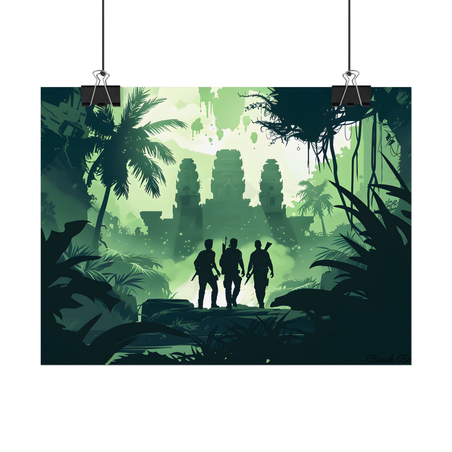 Young Adventurer: Minimalist Digital Portrait - Poster