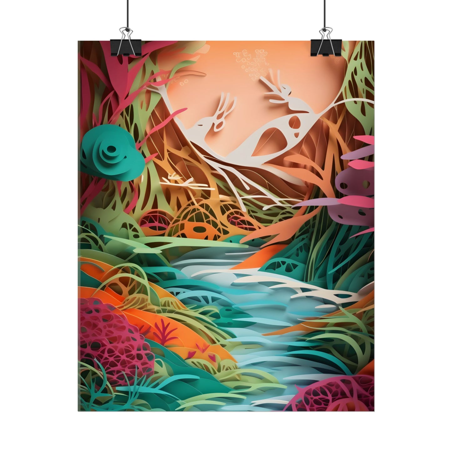 American Realism: Rolling Hills and Winding Rivers - Poster