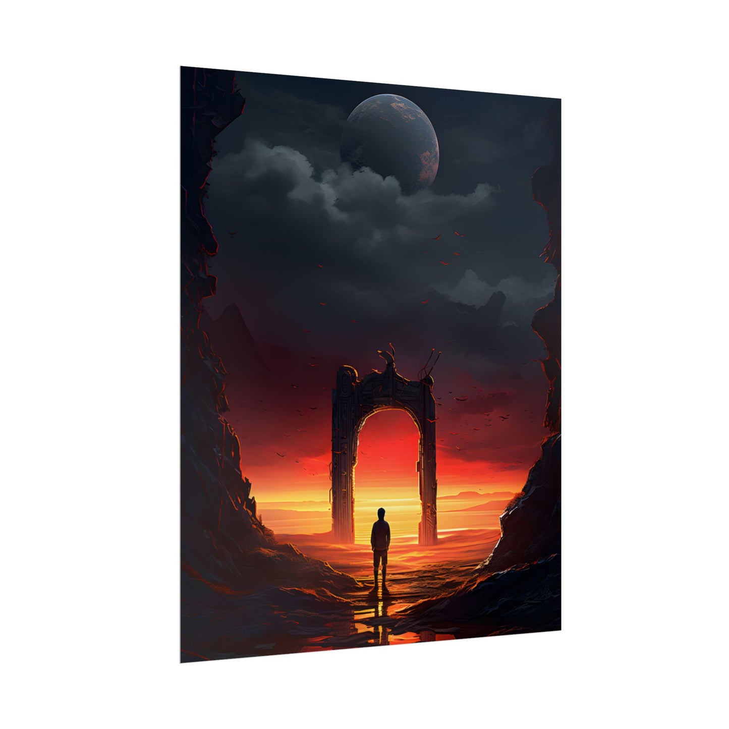 A Moment of Stillness: Phone in Quiet Indoor Setting - Poster