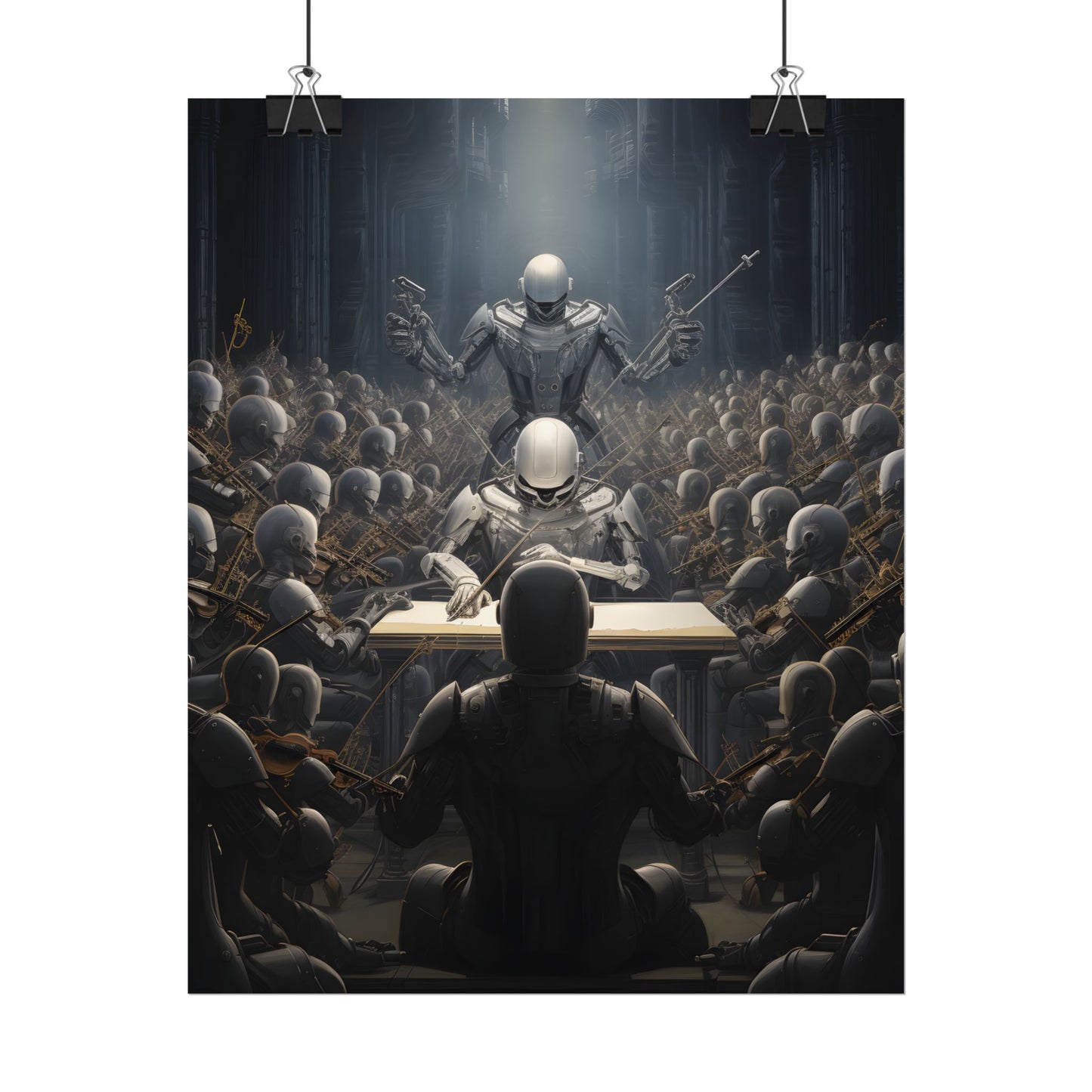 Robot Symphony: Sentient Robots in Musical Harmony - Poster