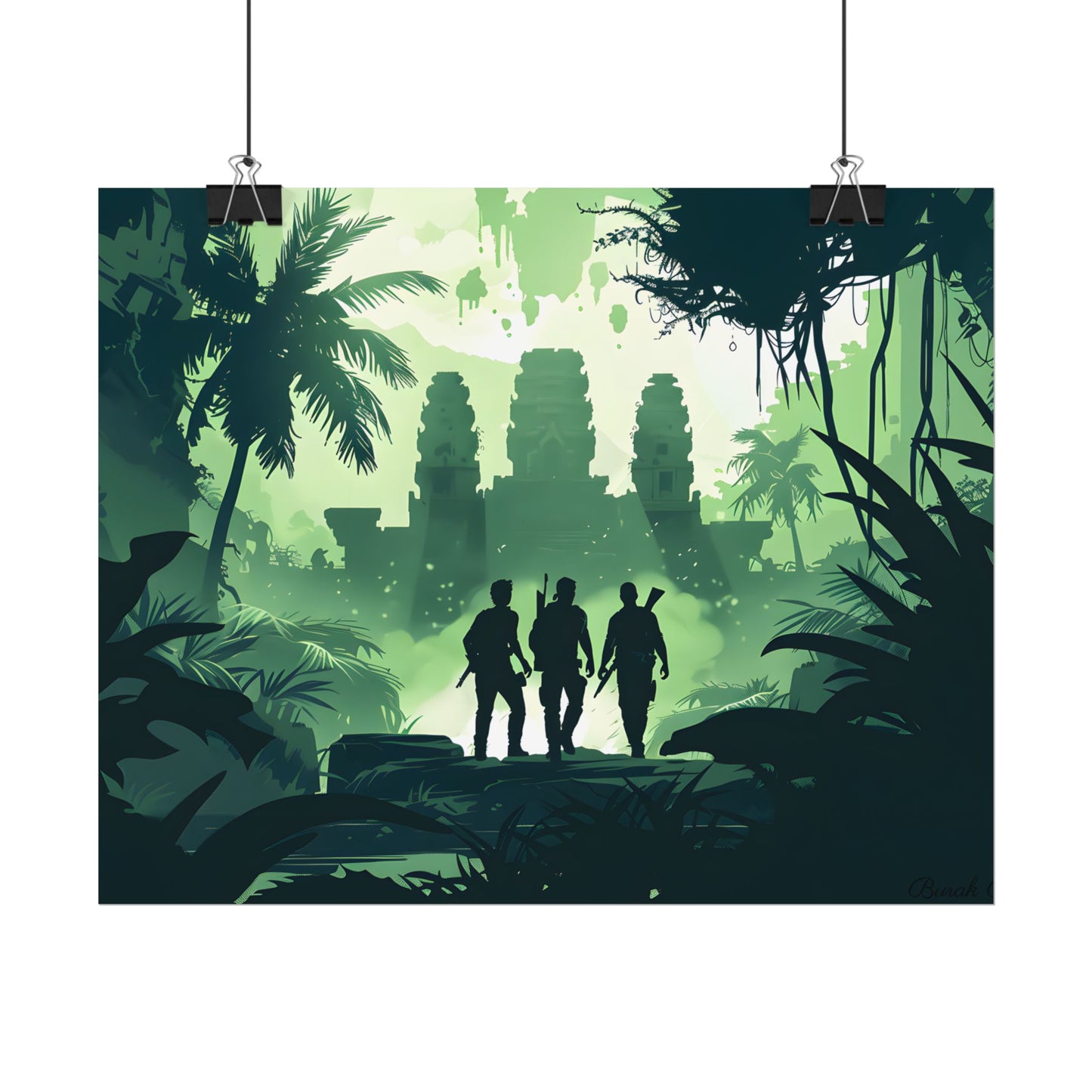 Young Adventurer: Minimalist Digital Portrait - Poster