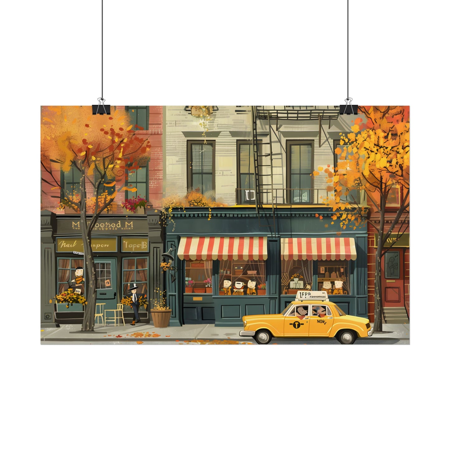 Whimsical Yellow Dreams: Playful Building Digital Art - Poster