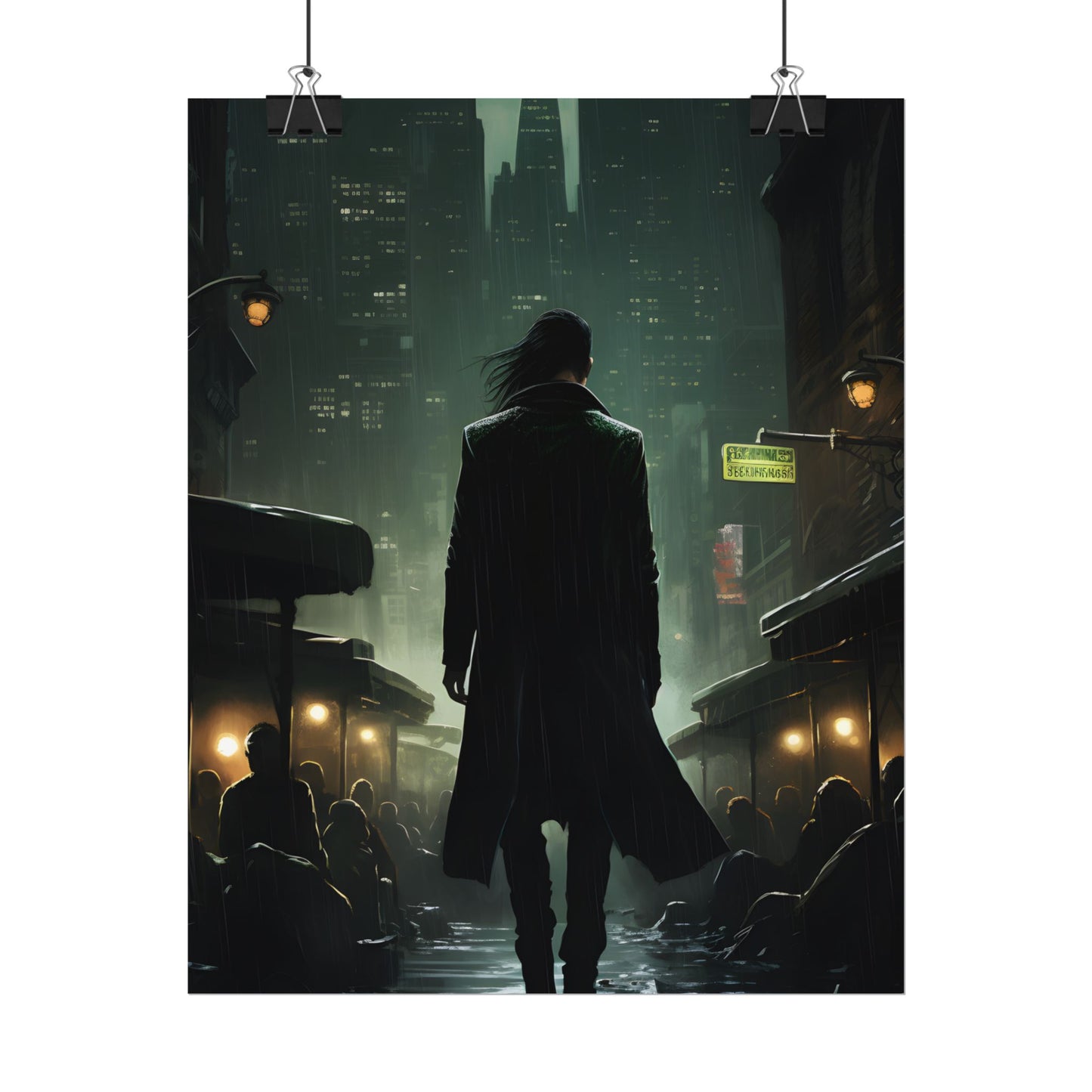 Urban Fantasy Detective: Noir City Night Art - Poster