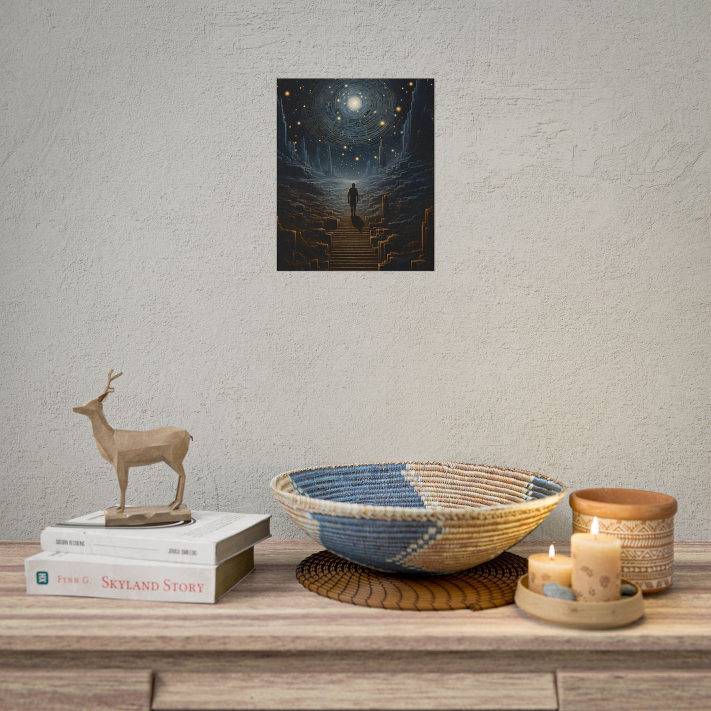 Cosmic Journey: Digital Art with Galaxy Stars - Poster