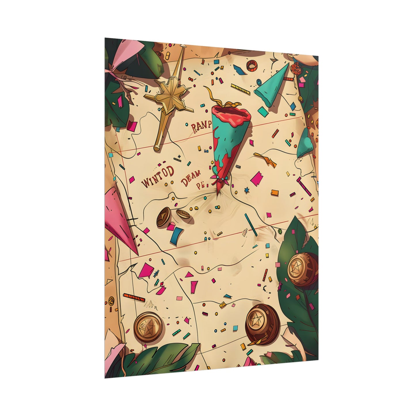 Whimsical Portrait with a Large Nose - Poster