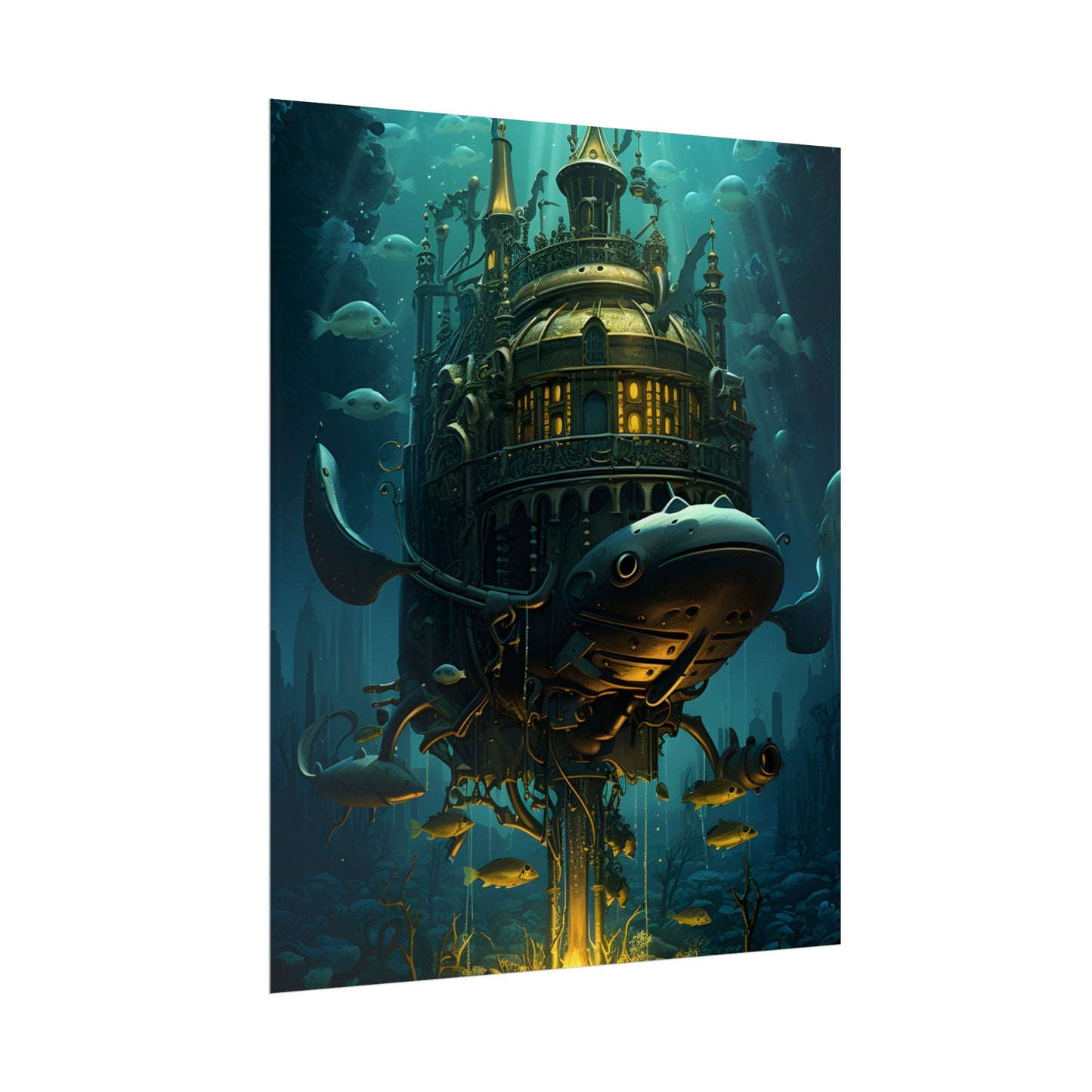 Steampunk Undersea Adventure: A Submersible World - Poster