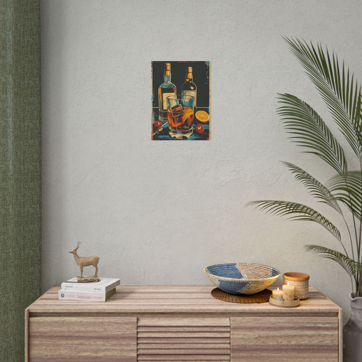 Vintage Cocktail Hour: Old-Fashioned Glass Artwork - Poster