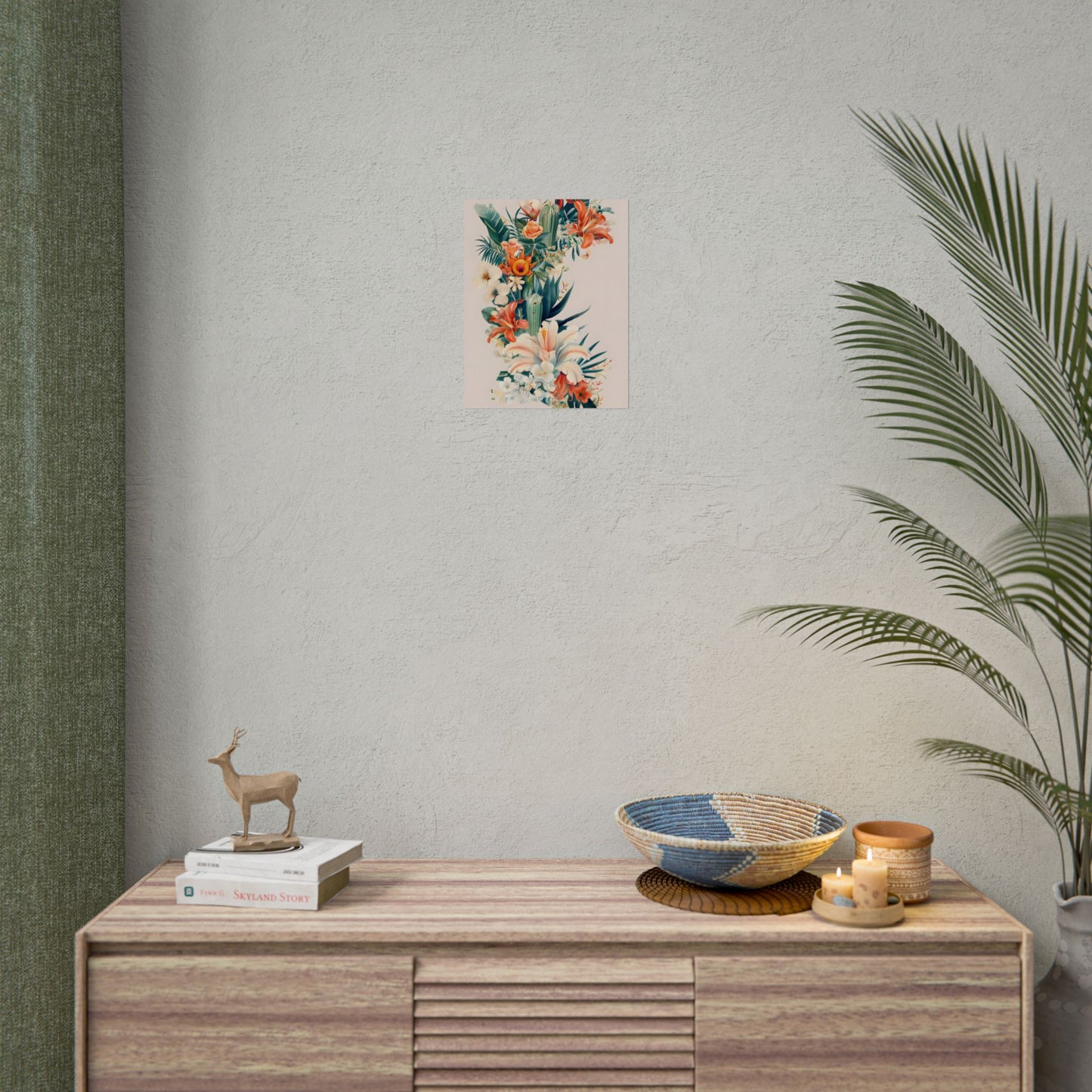 Whimsical Florida Map: A Fun Illustration of Sunshine State - Poster