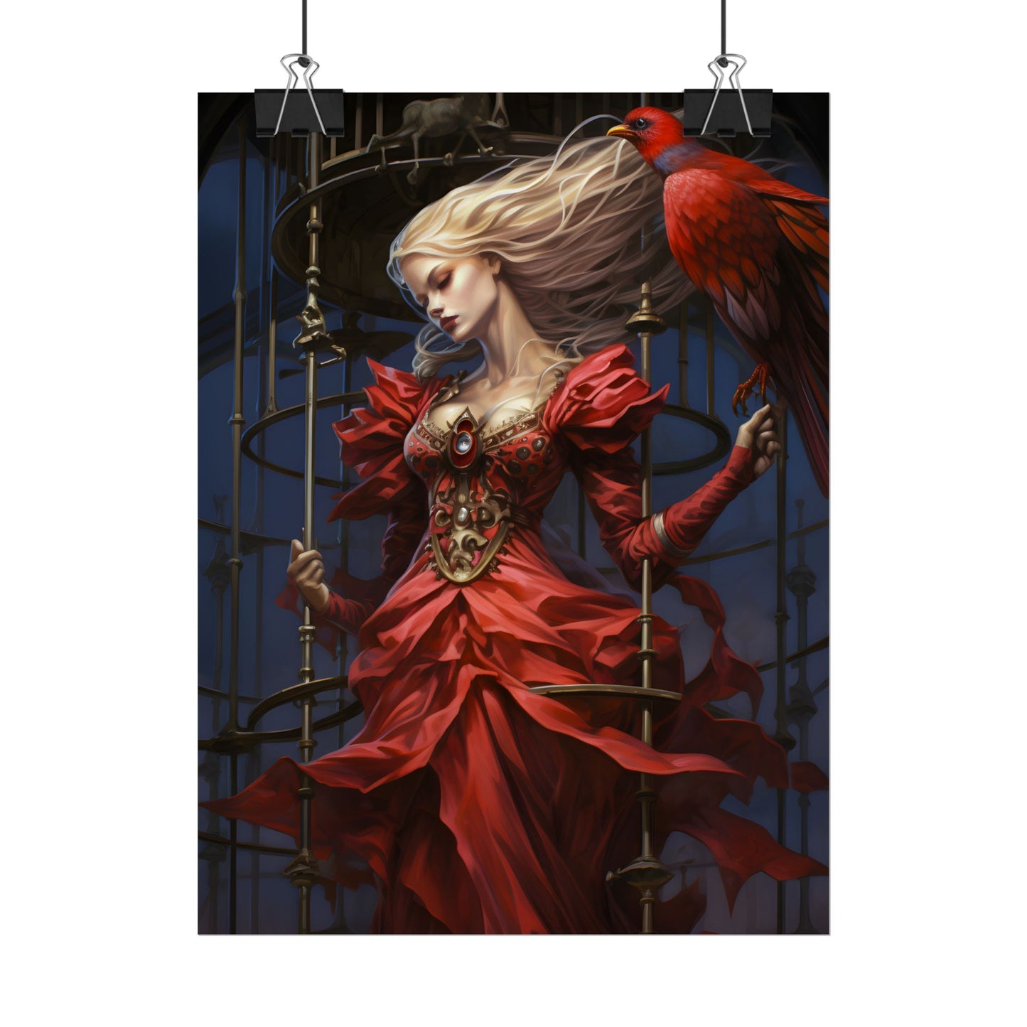 Guardian of Silence: Digital Art - Poster