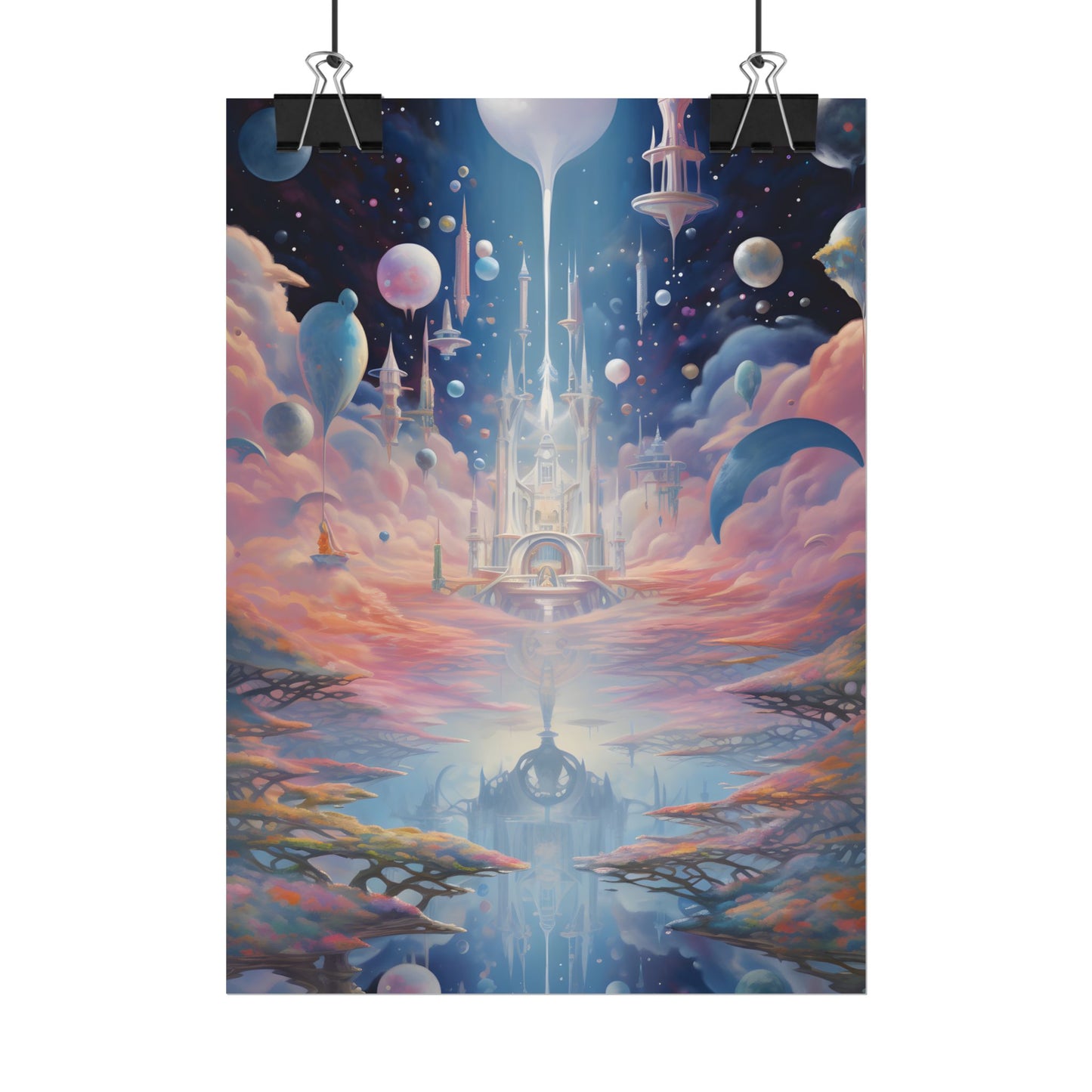 Celestial Art Gallery: Unique Morning Abstract Artworks - Poster