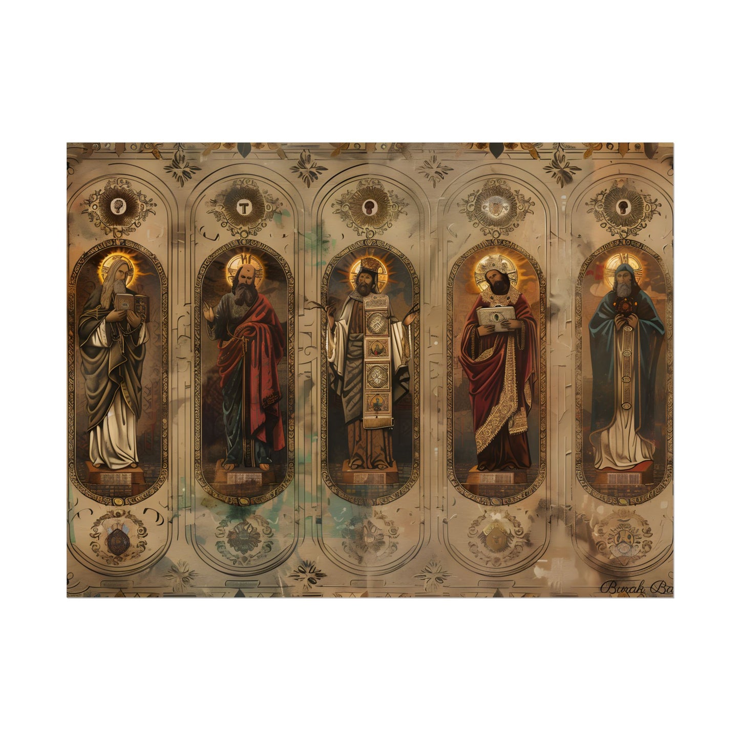 Vintage Biblical Art: Traditional Wisdom Poster - Poster