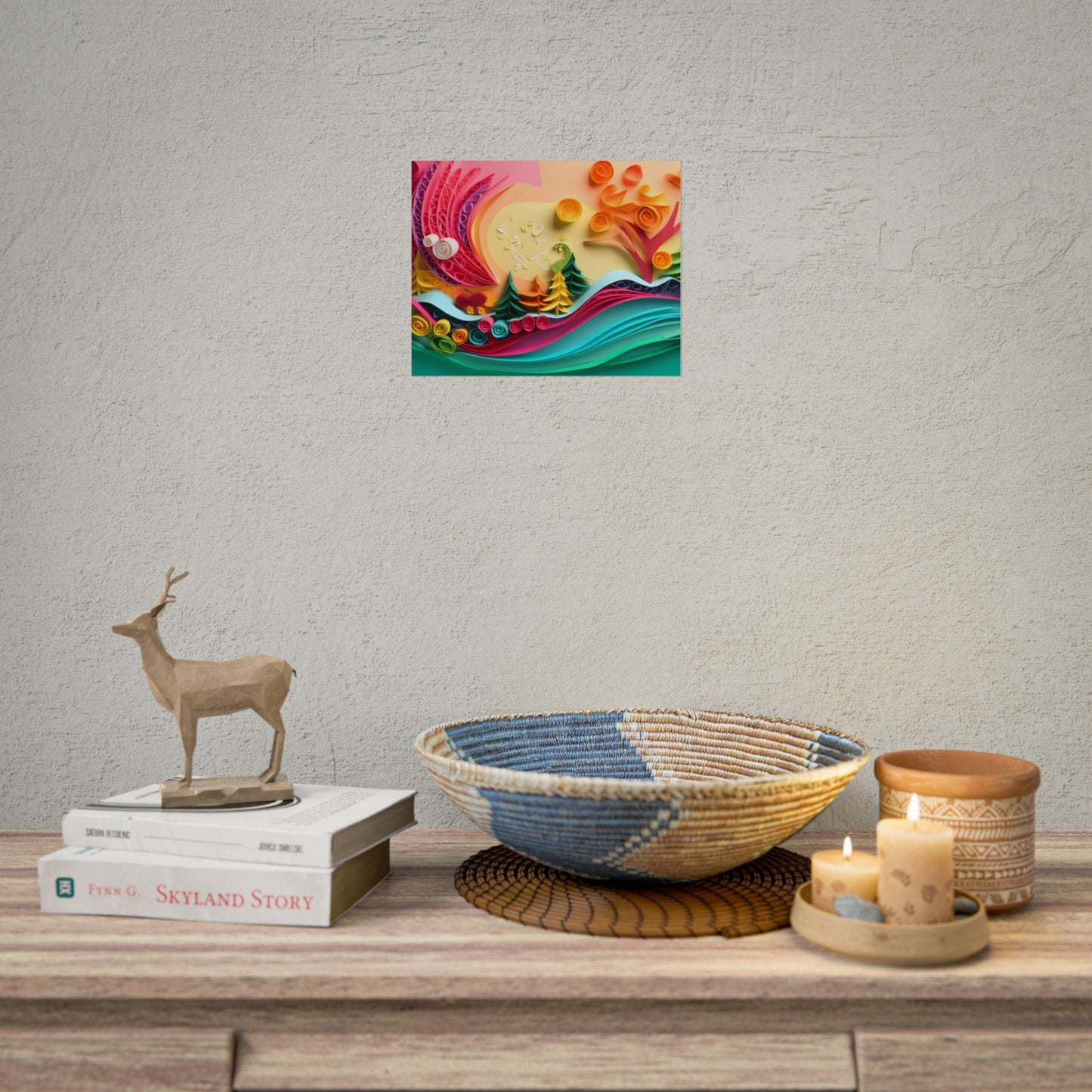 Paper Quilling Art: Creative Craftsmanship in Action - Poster