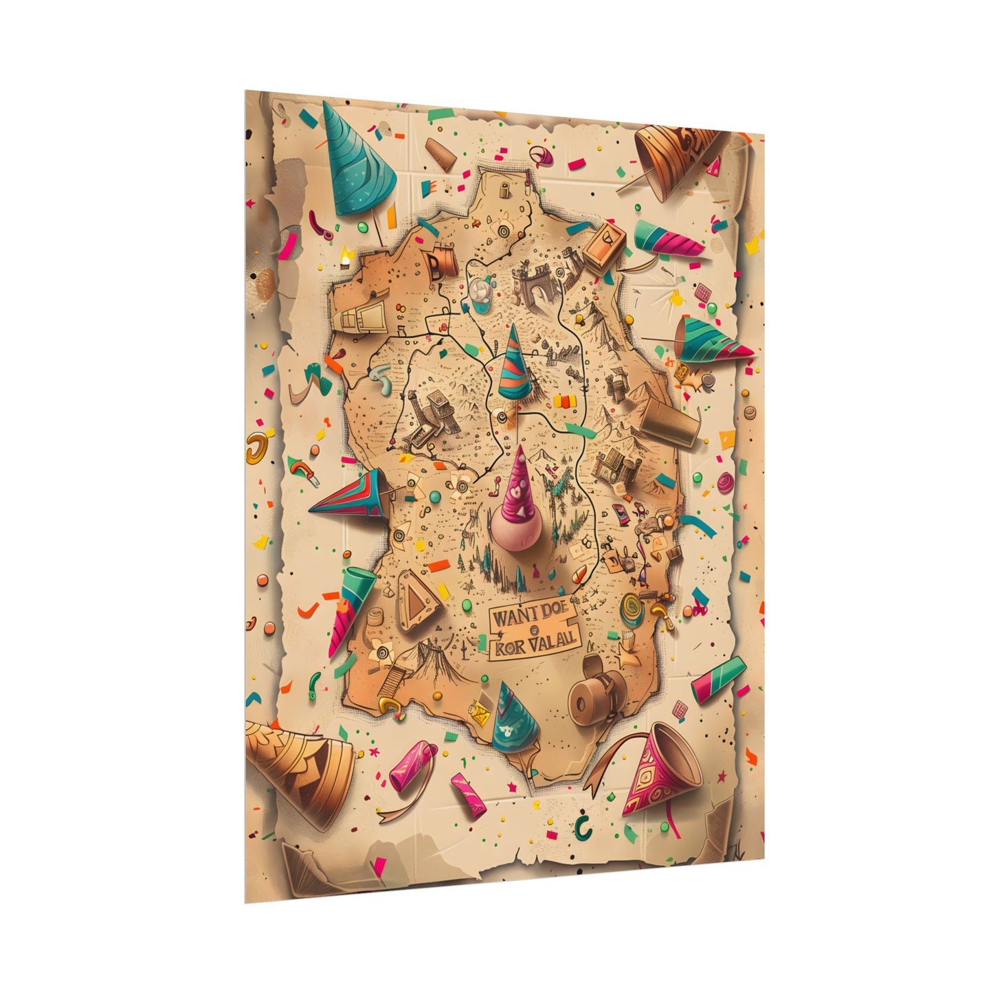 Whimsical Flynn Rider Illustration: Disney-Inspired Artwork - Poster