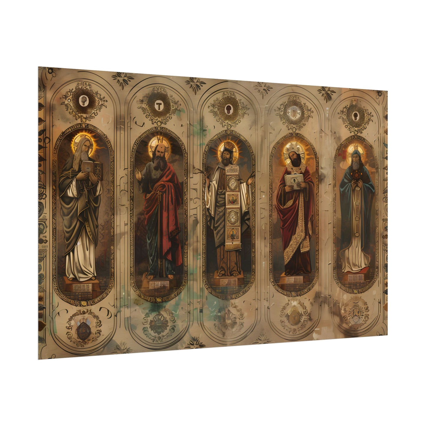 Vintage Biblical Art: Traditional Wisdom Poster - Poster