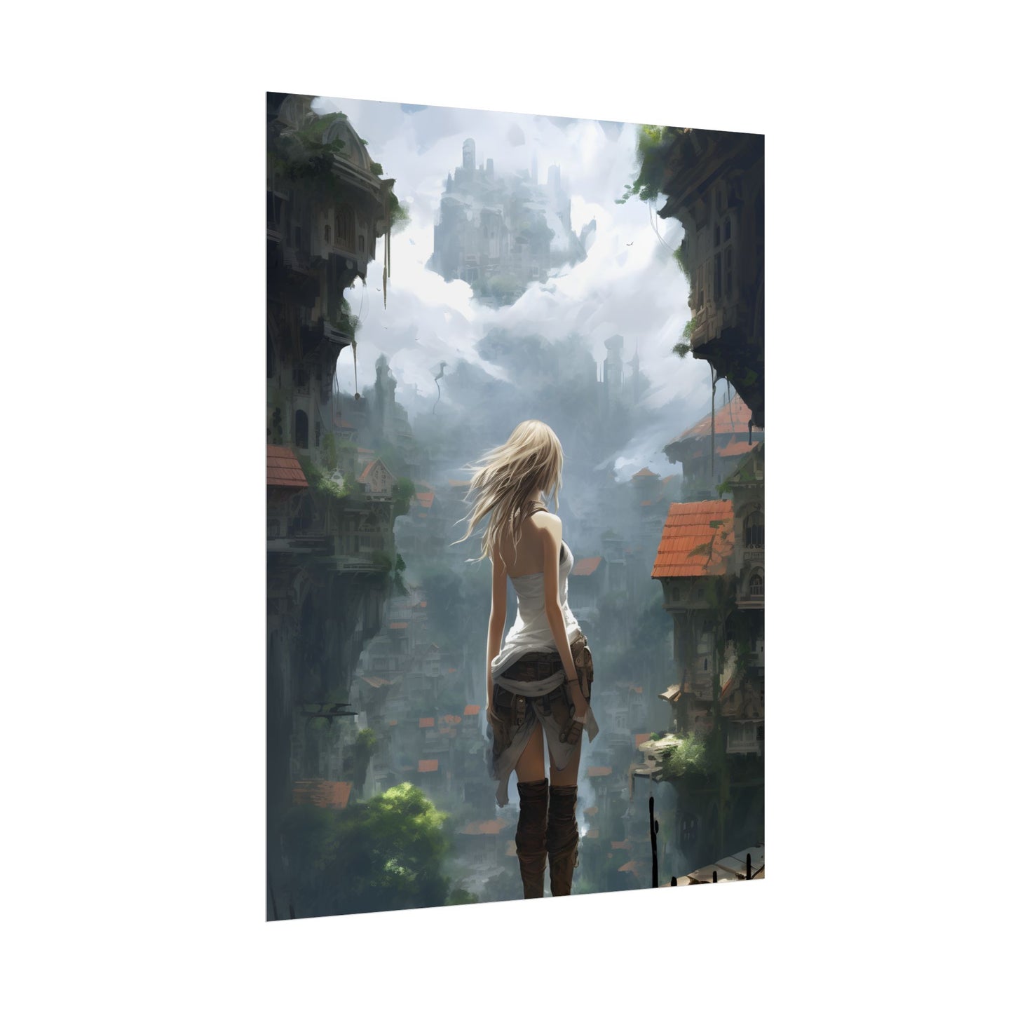 Anime Blonde Warrior: Birds in Flight - Poster