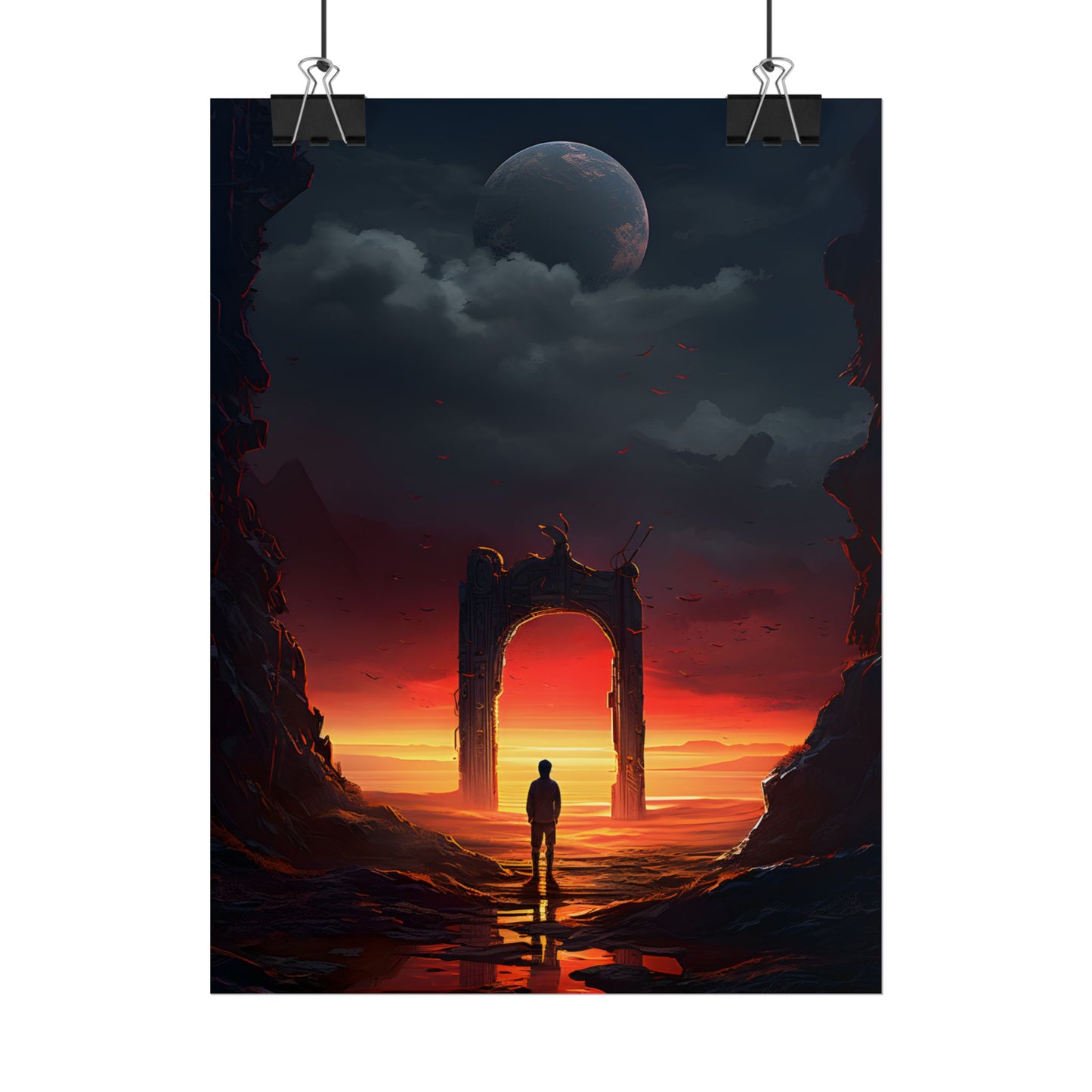 A Moment of Stillness: Phone in Quiet Indoor Setting - Poster