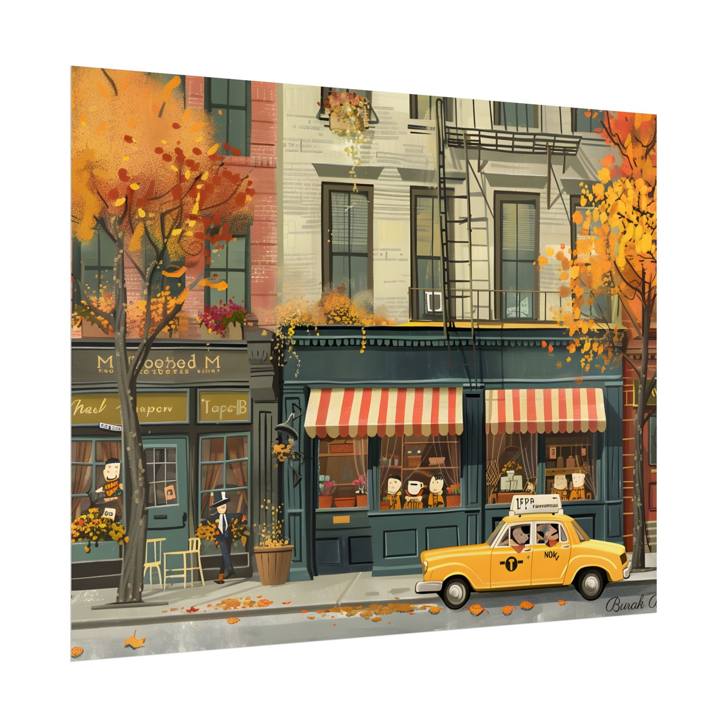Whimsical Yellow Dreams: Playful Building Digital Art - Poster