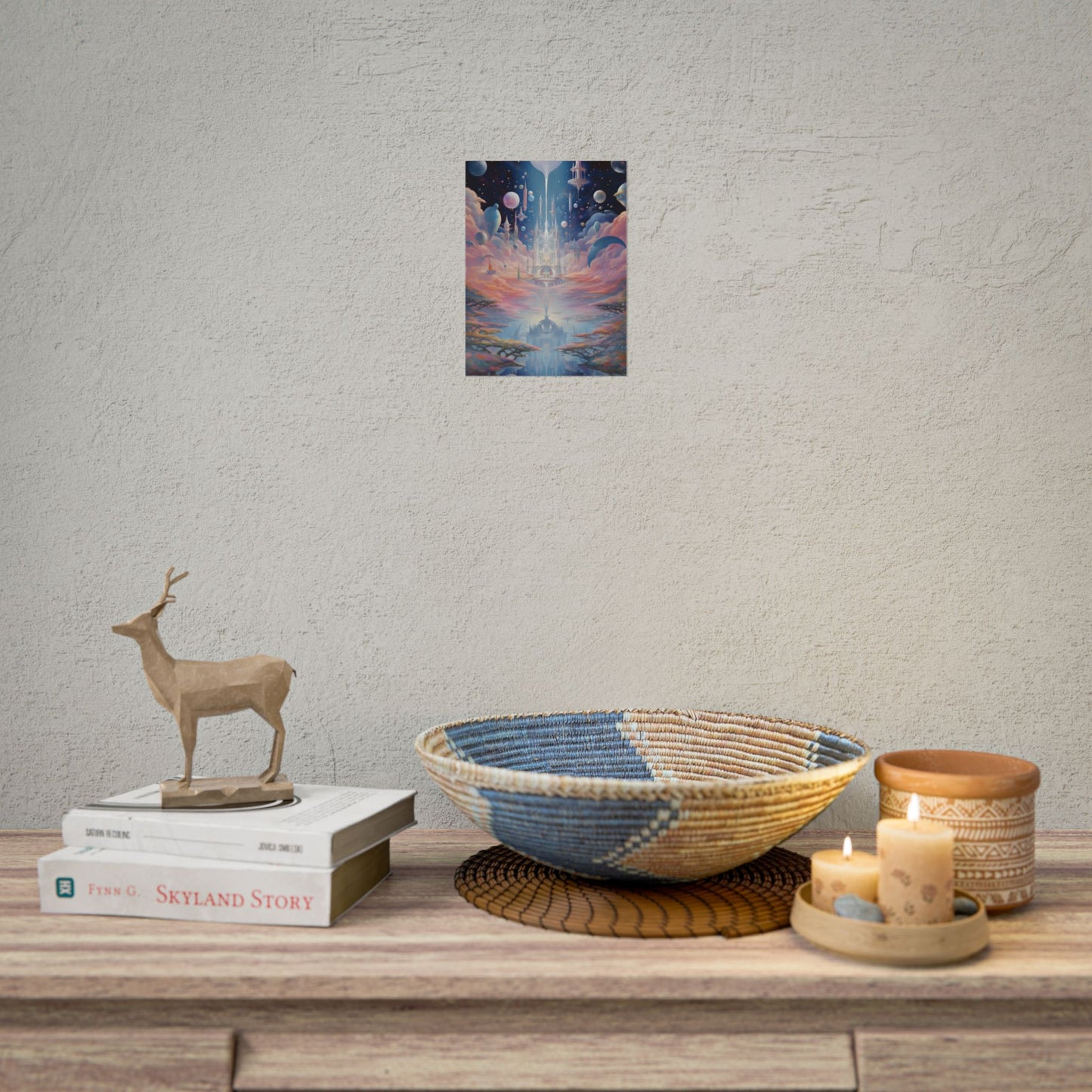 Celestial Art Gallery: Unique Morning Abstract Artworks - Poster