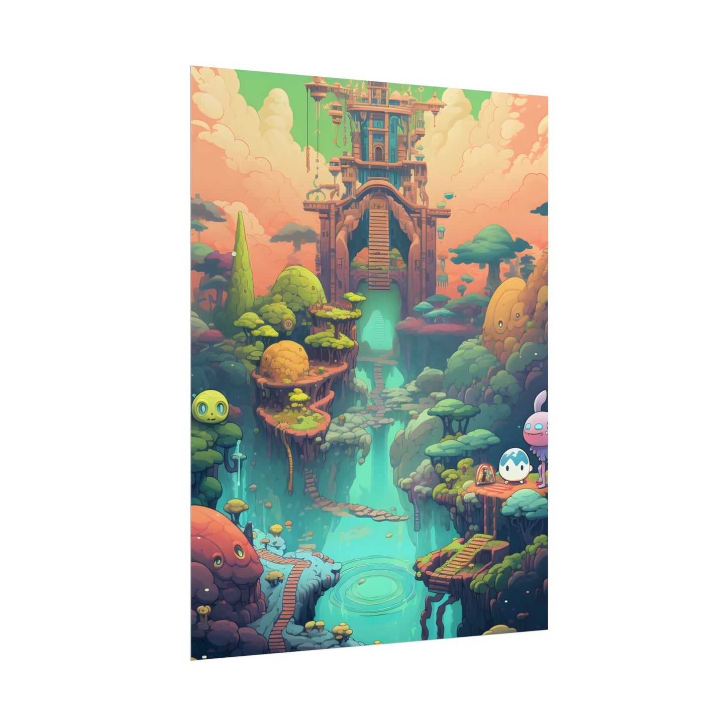 Gamified Pixel Pets: Colorful Cyber Companions - Poster
