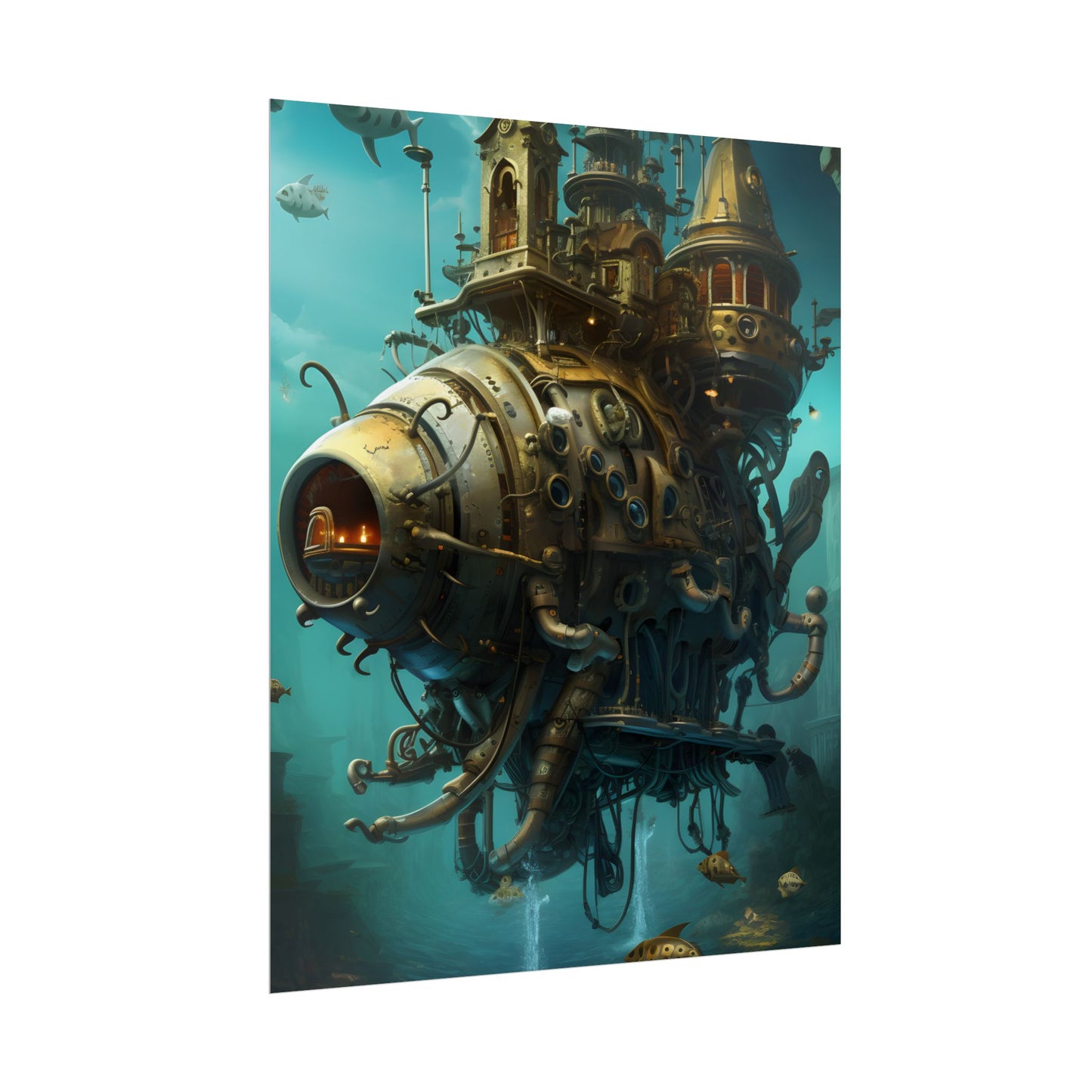 Steampunk Oceanic Adventure: Sailors on the High Seas - Poster