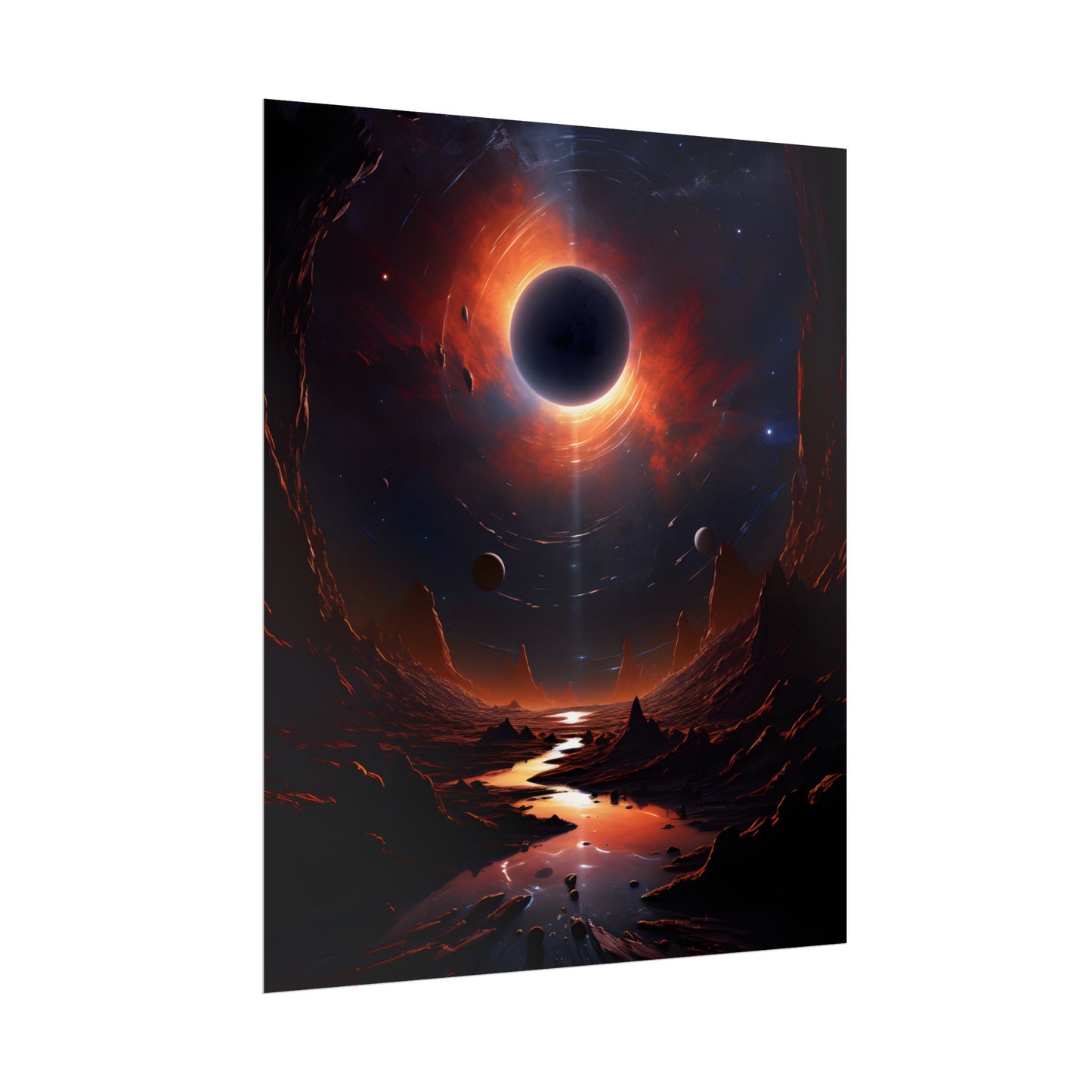 Vibrant Black Hole Cosmic: A Massive Planet in Orbit - Poster