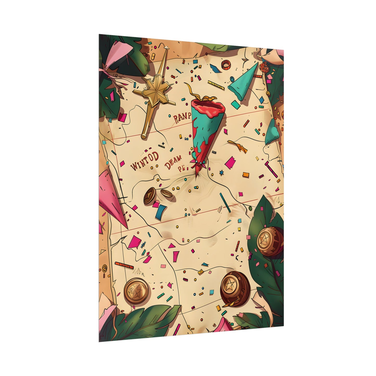 Whimsical Portrait with a Large Nose - Poster