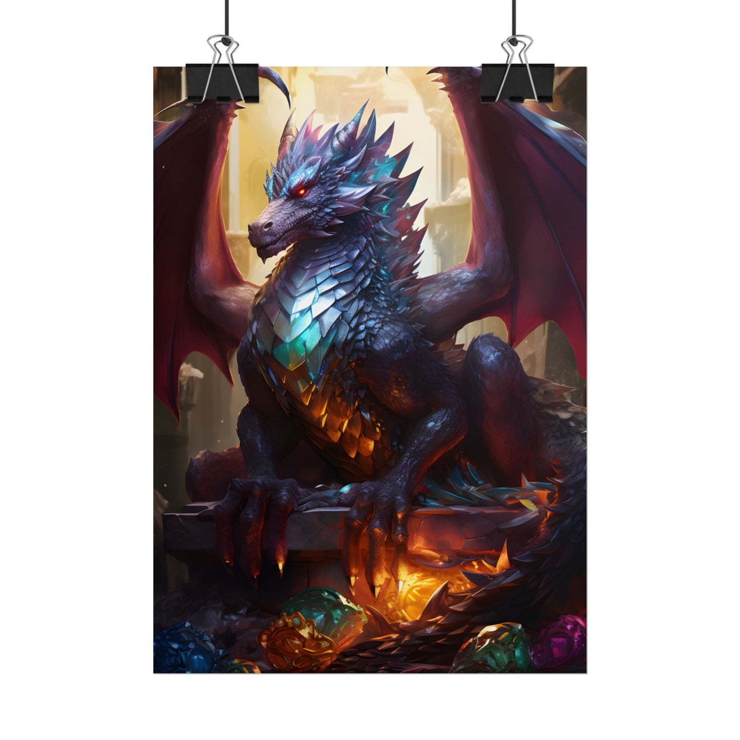 Ancient Dragon's Majestic Lair: Fantasy Guardians of Old - Poster