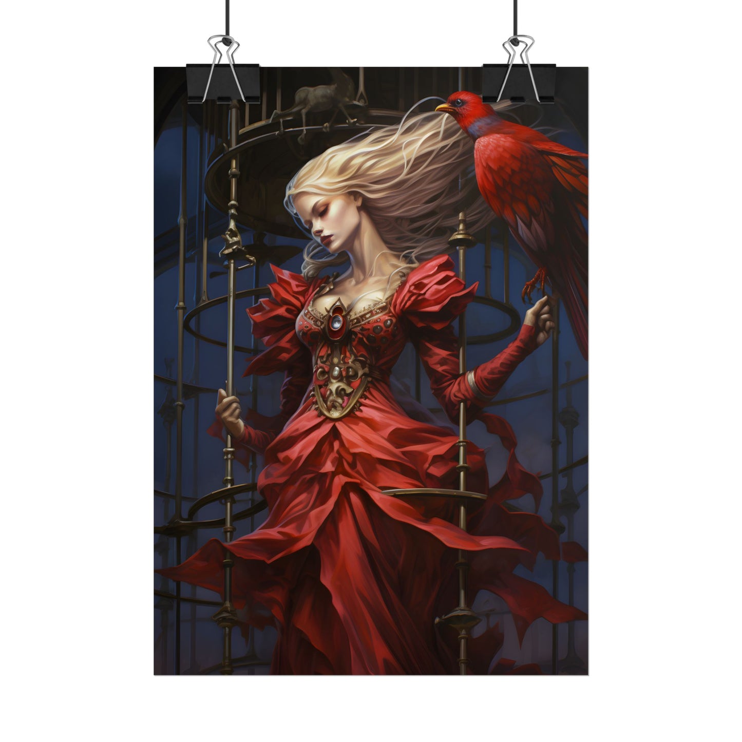 Guardian of Silence: Digital Art - Poster