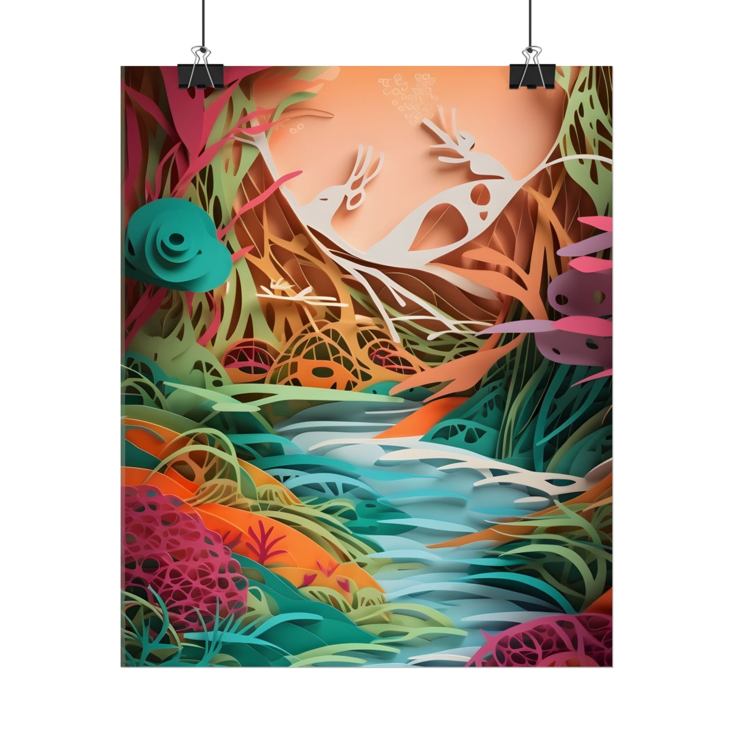 American Realism: Rolling Hills and Winding Rivers - Poster