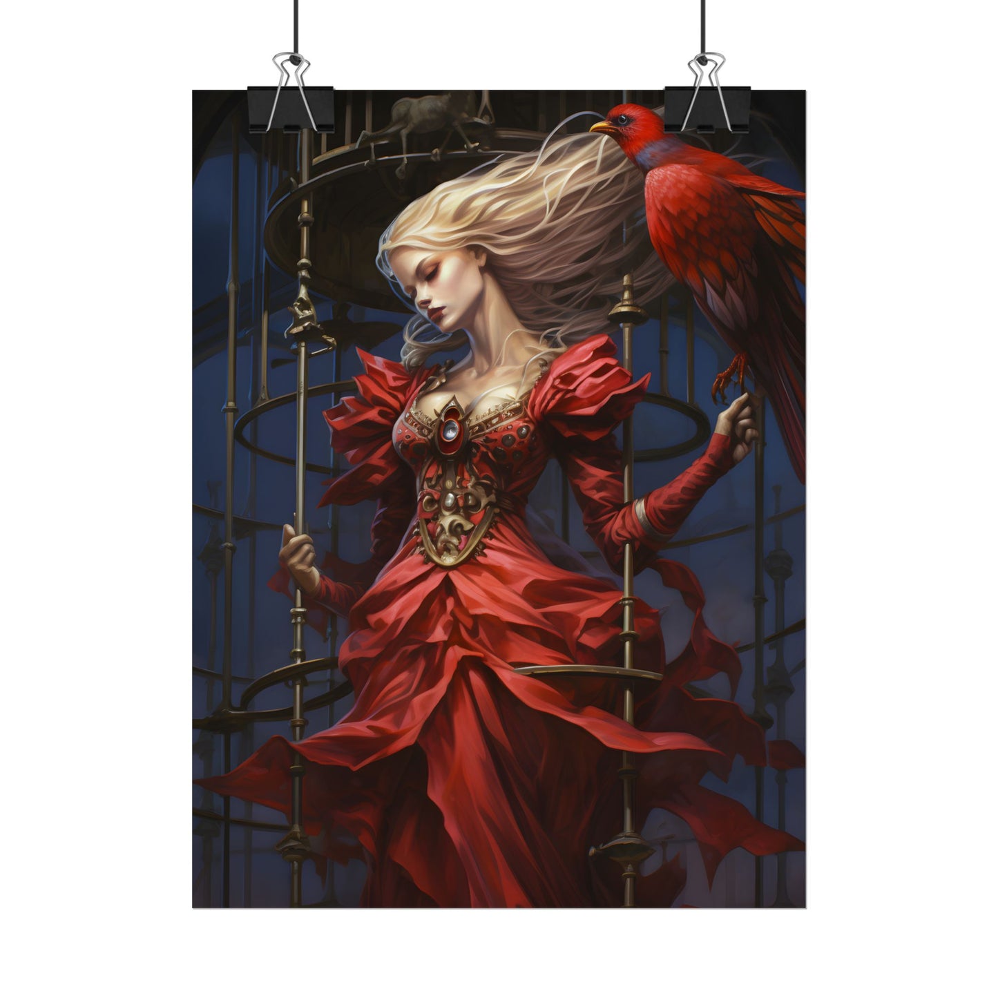 Guardian of Silence: Digital Art - Poster