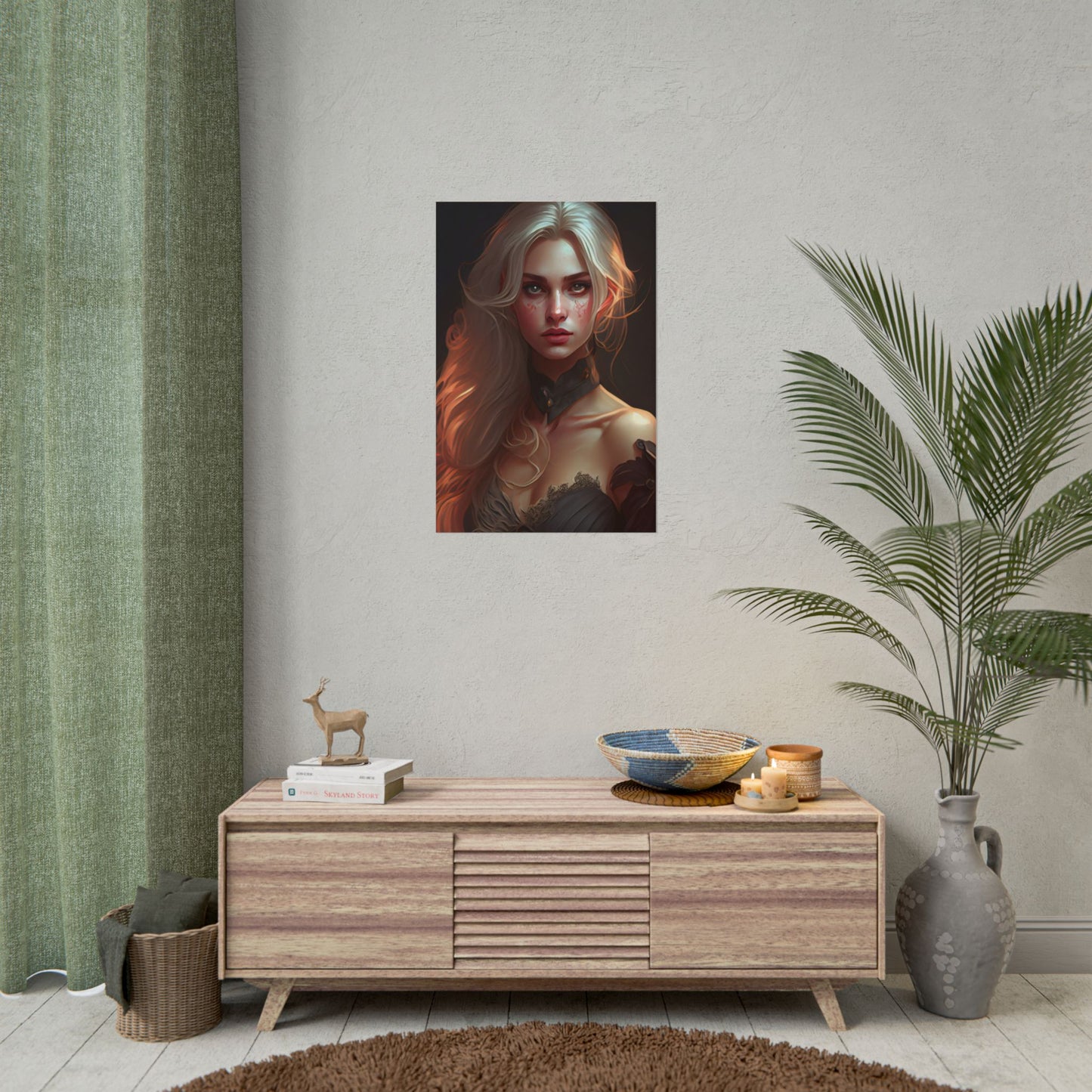 Blonde Beauty: Artistic Portrait of a Woman - Poster
