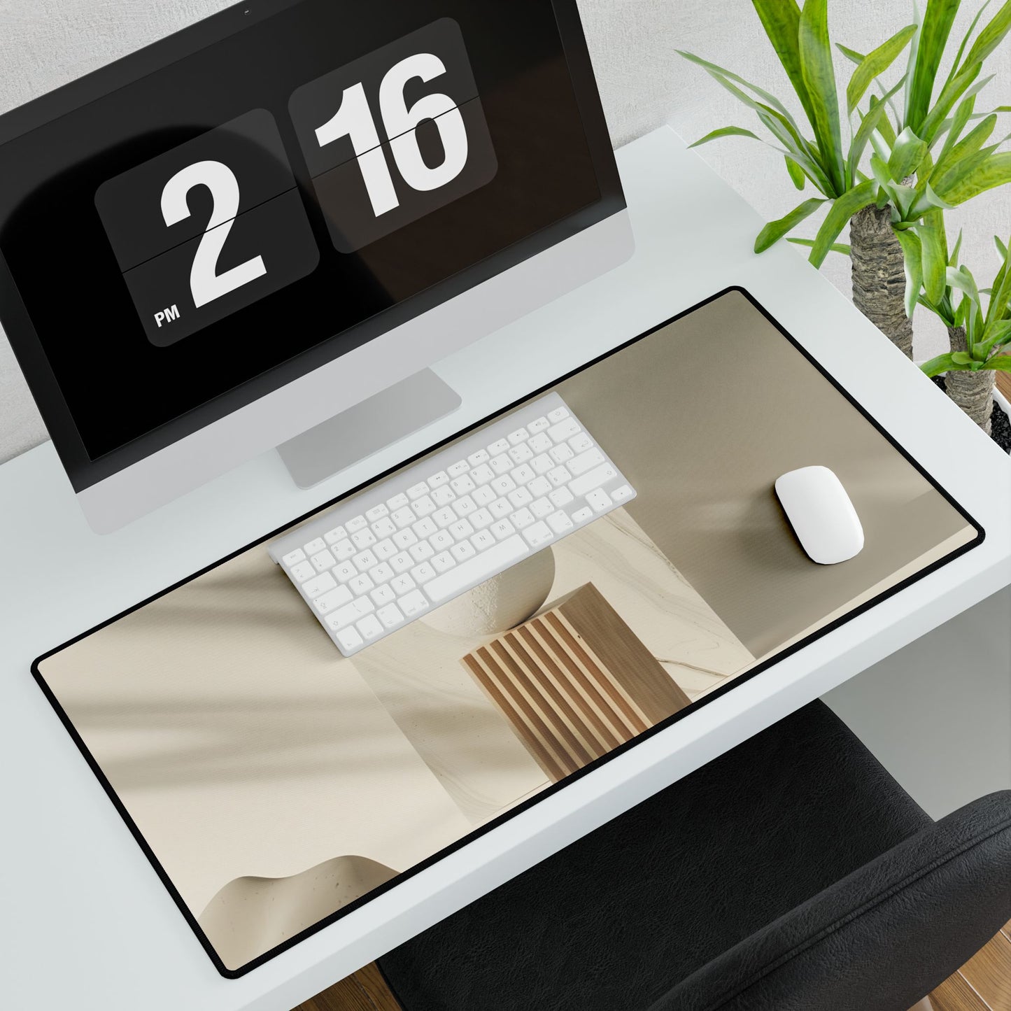 Minimalist Product Design: L Bold Lettering Art - Desk Mat