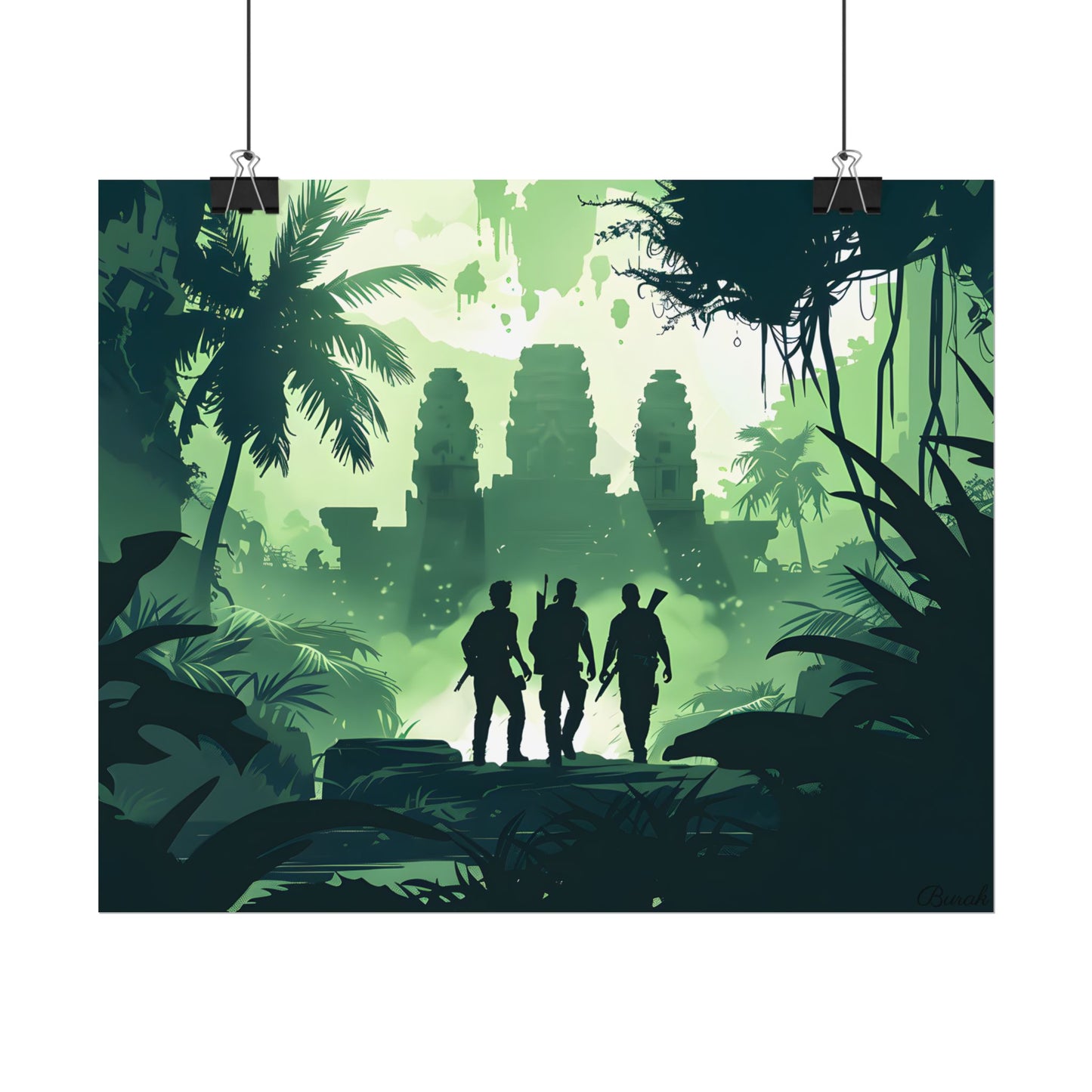 Young Adventurer: Minimalist Digital Portrait - Poster