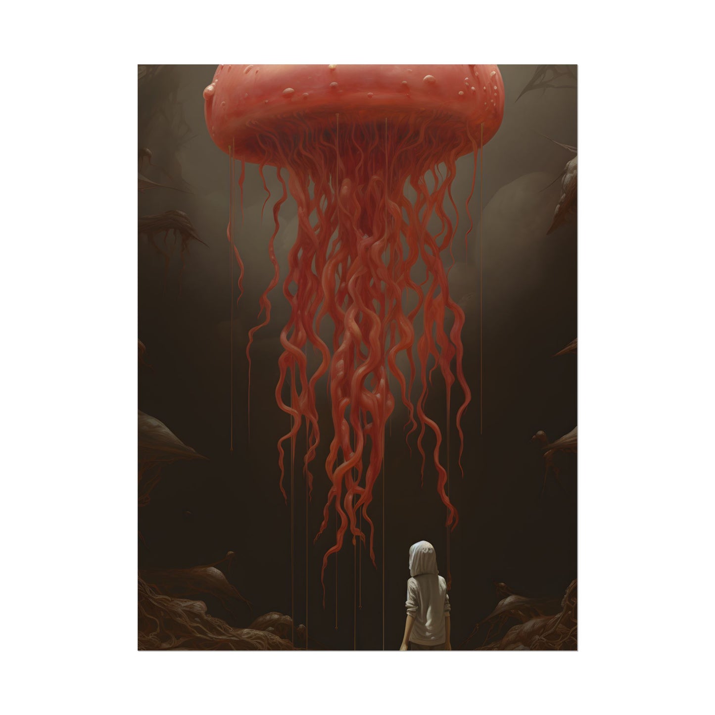 Serious Book Cover Art: Illustrative Masterpiece - Poster