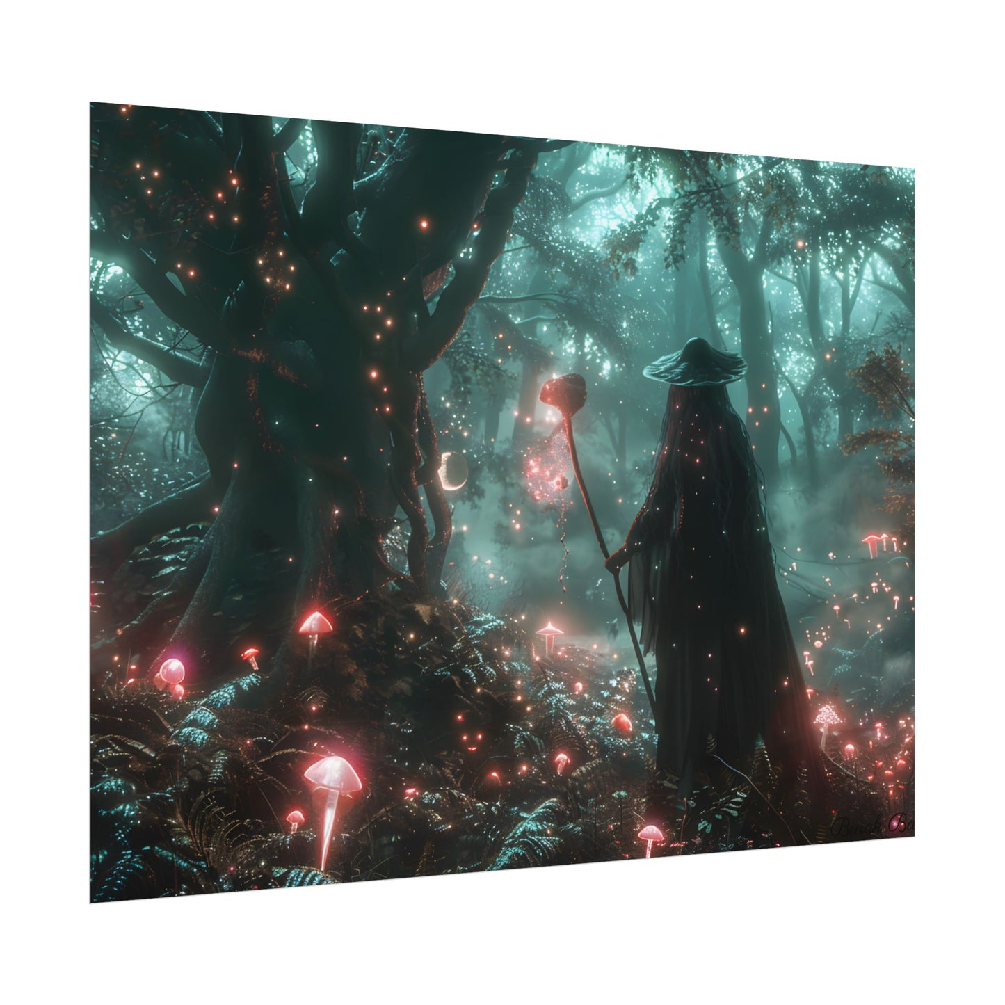 Whispers of Magic in Enchanted Woods: A Mysterious Encounter with the Witch - Poster