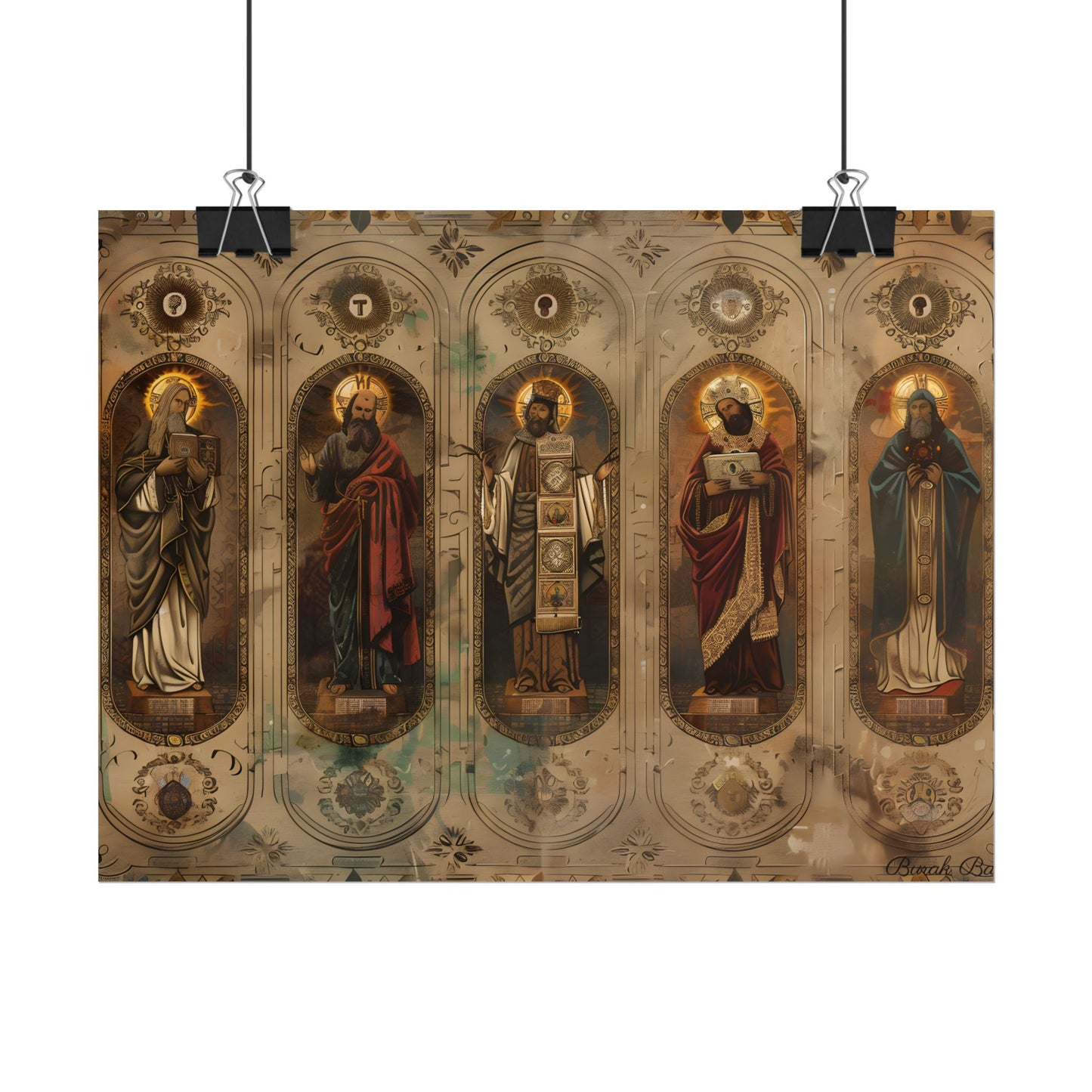 Vintage Biblical Art: Traditional Wisdom Poster - Poster
