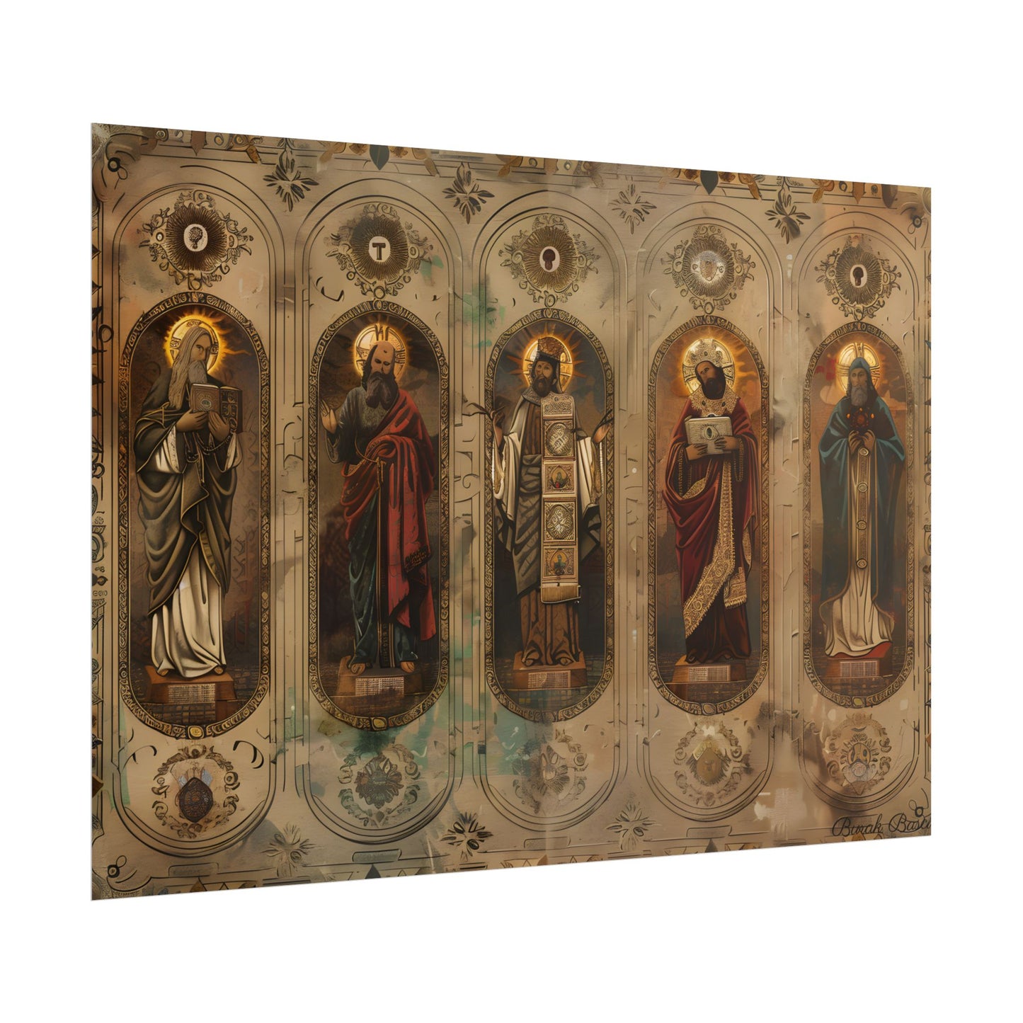 Vintage Biblical Art: Traditional Wisdom Poster - Poster