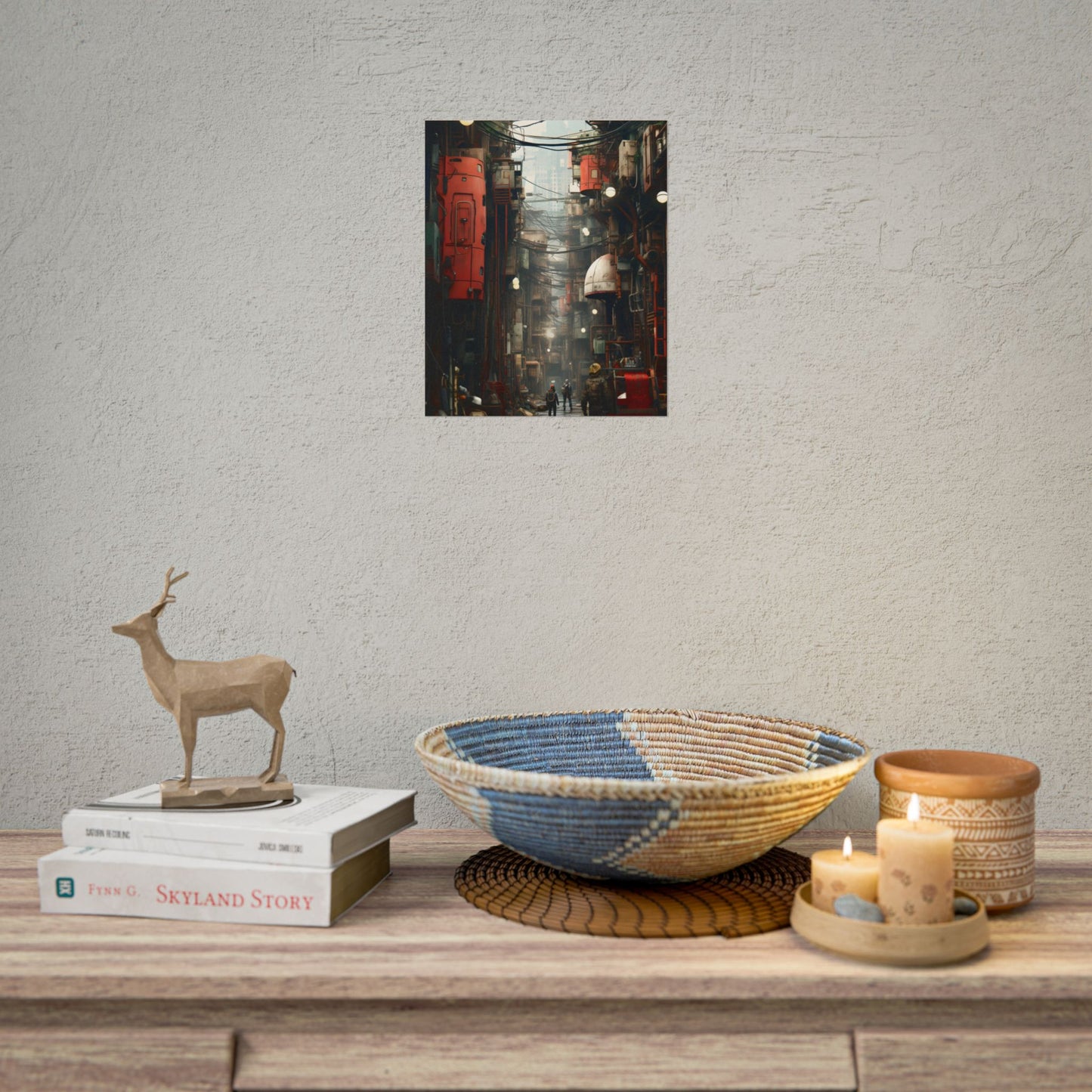 A New Era Unfolds: Post-Apocalyptic Steampunk Cityscape - Poster