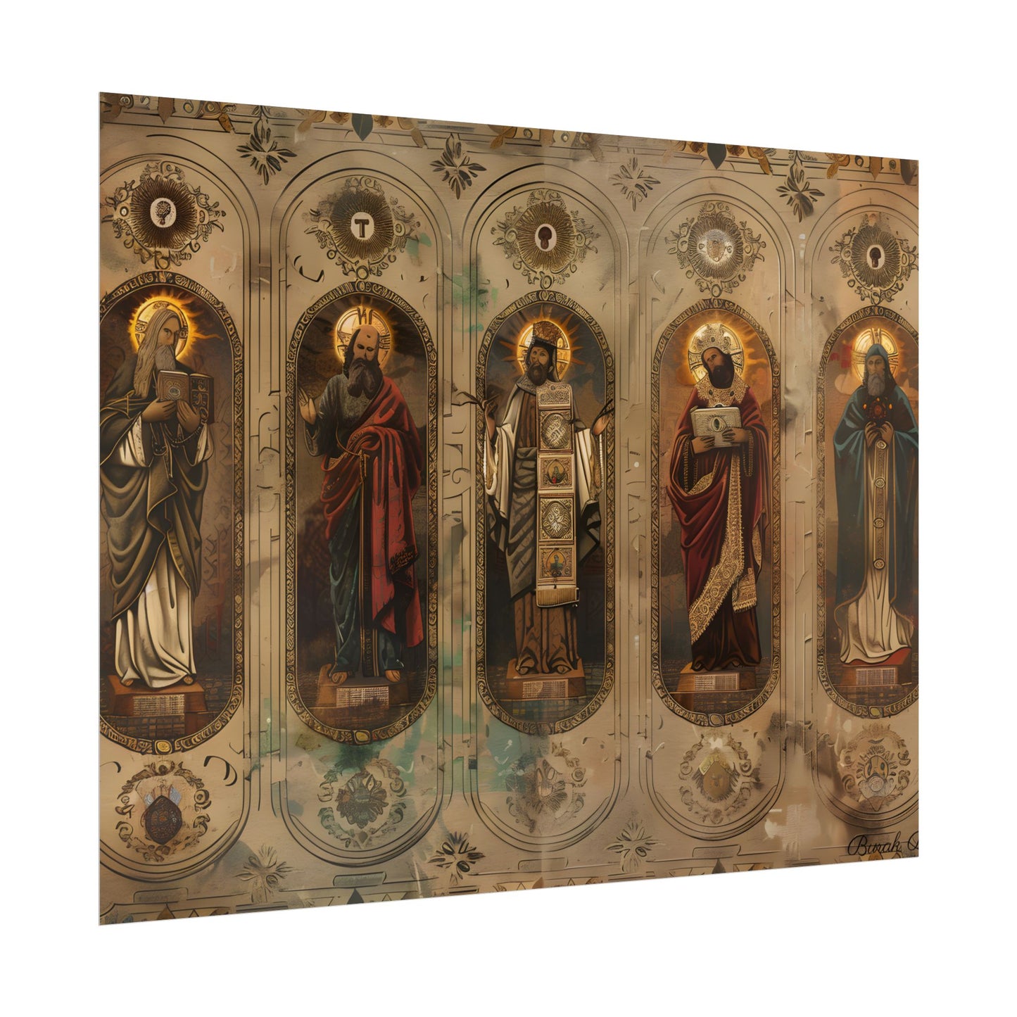 Vintage Biblical Art: Traditional Wisdom Poster - Poster
