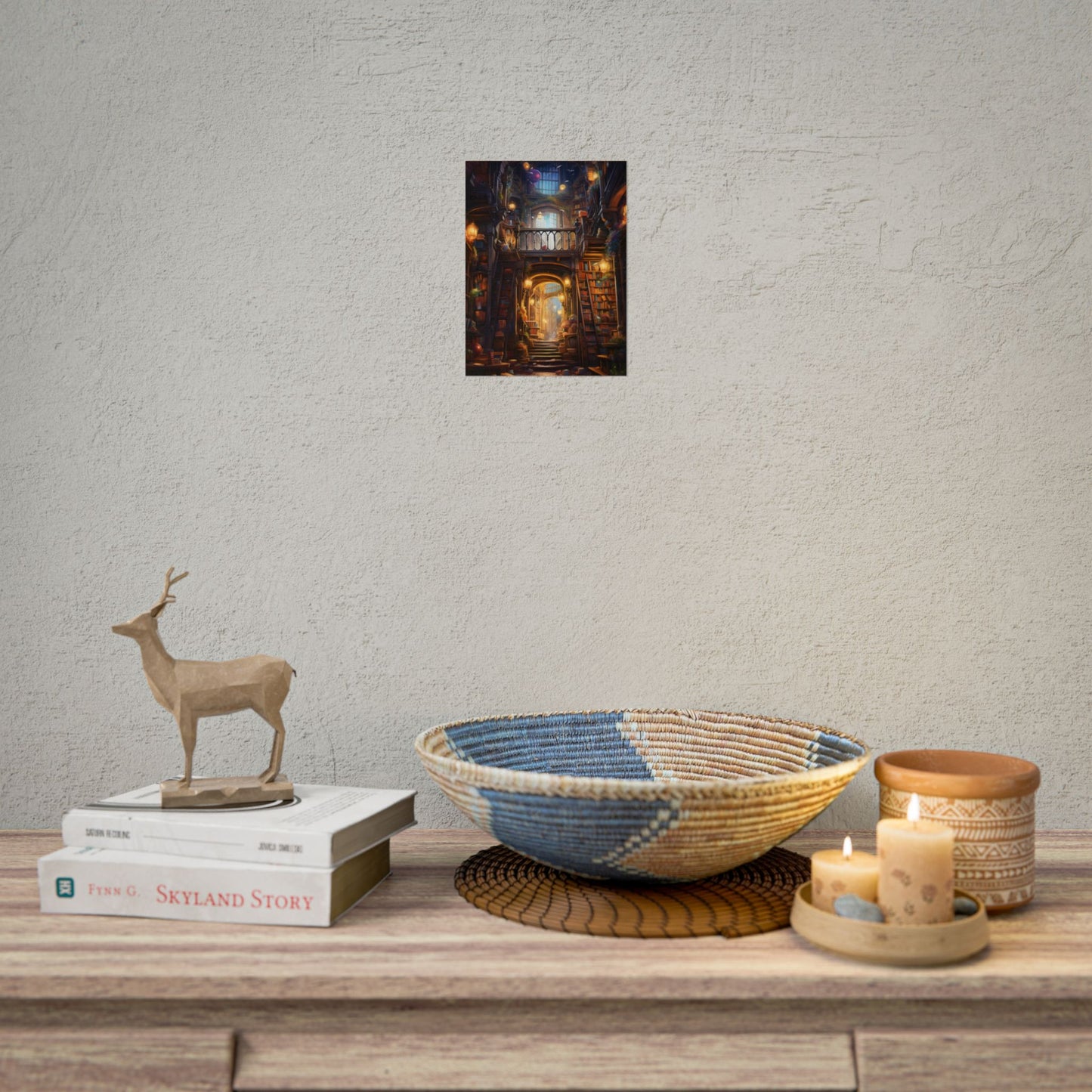 Cozy Magical Bookshop: Enchanting Artwork - Poster