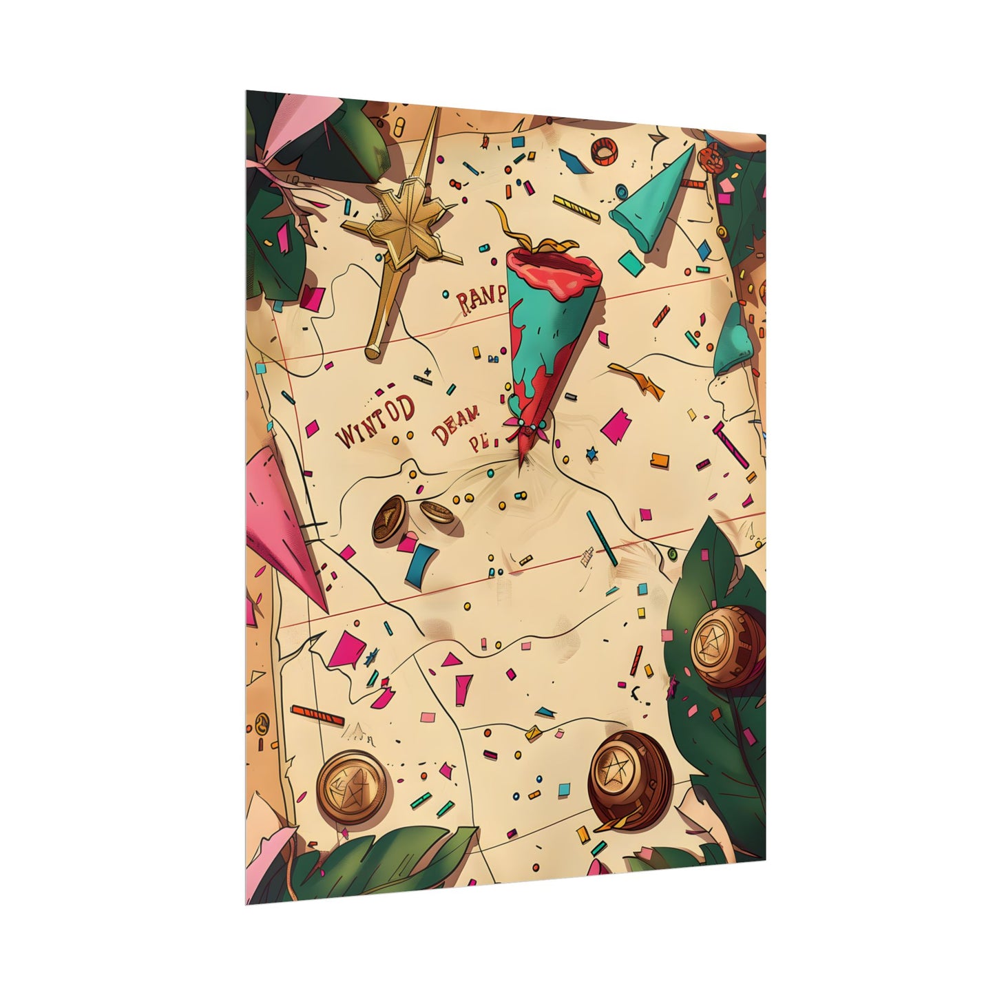 Whimsical Portrait with a Large Nose - Poster