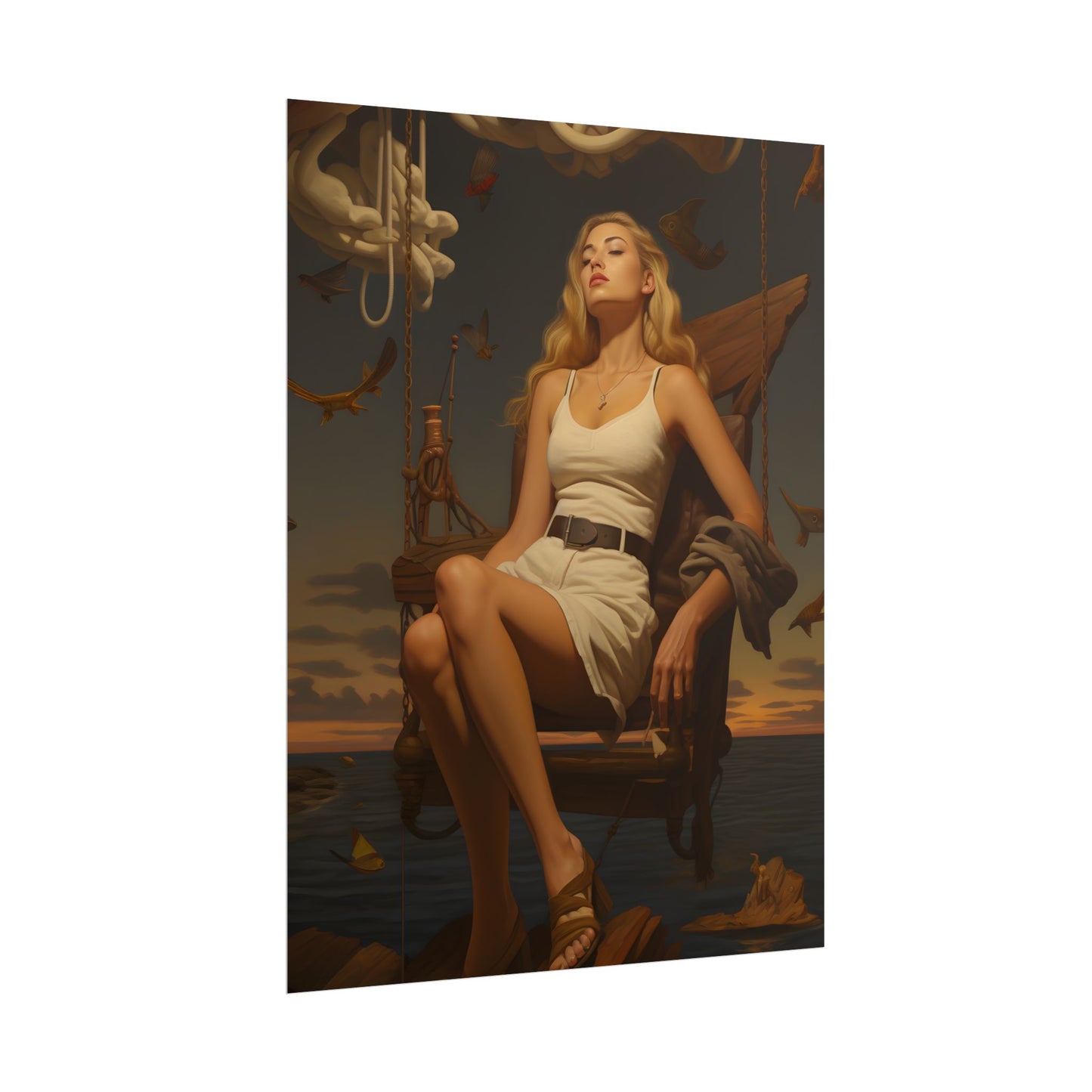A Gentle Grip: Close-Up Photography Art - Poster