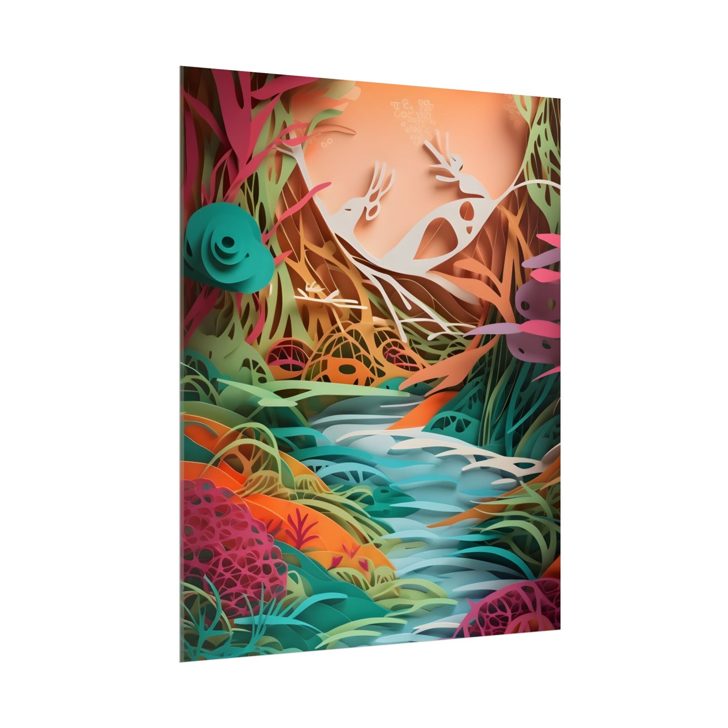 American Realism: Rolling Hills and Winding Rivers - Poster