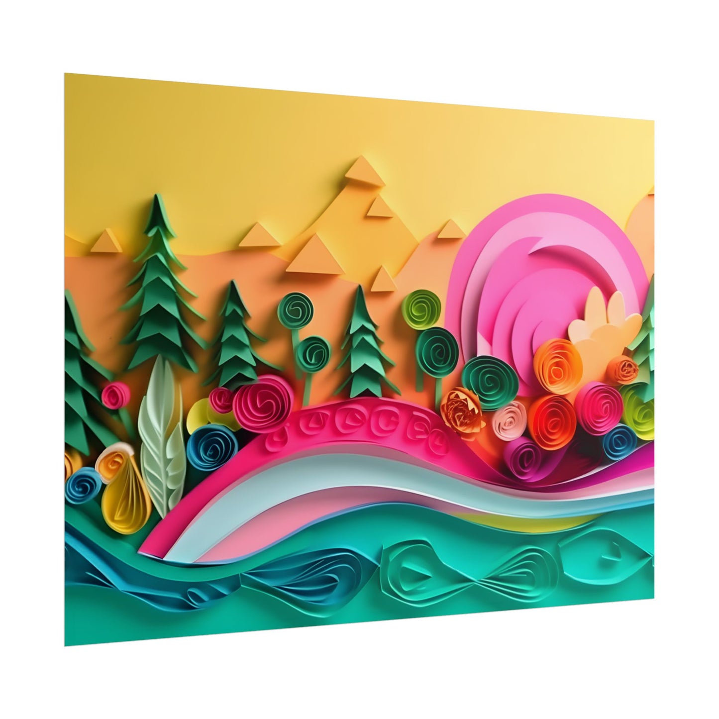 Magical Beach Sunset: Peaceful Landscape Art - Poster