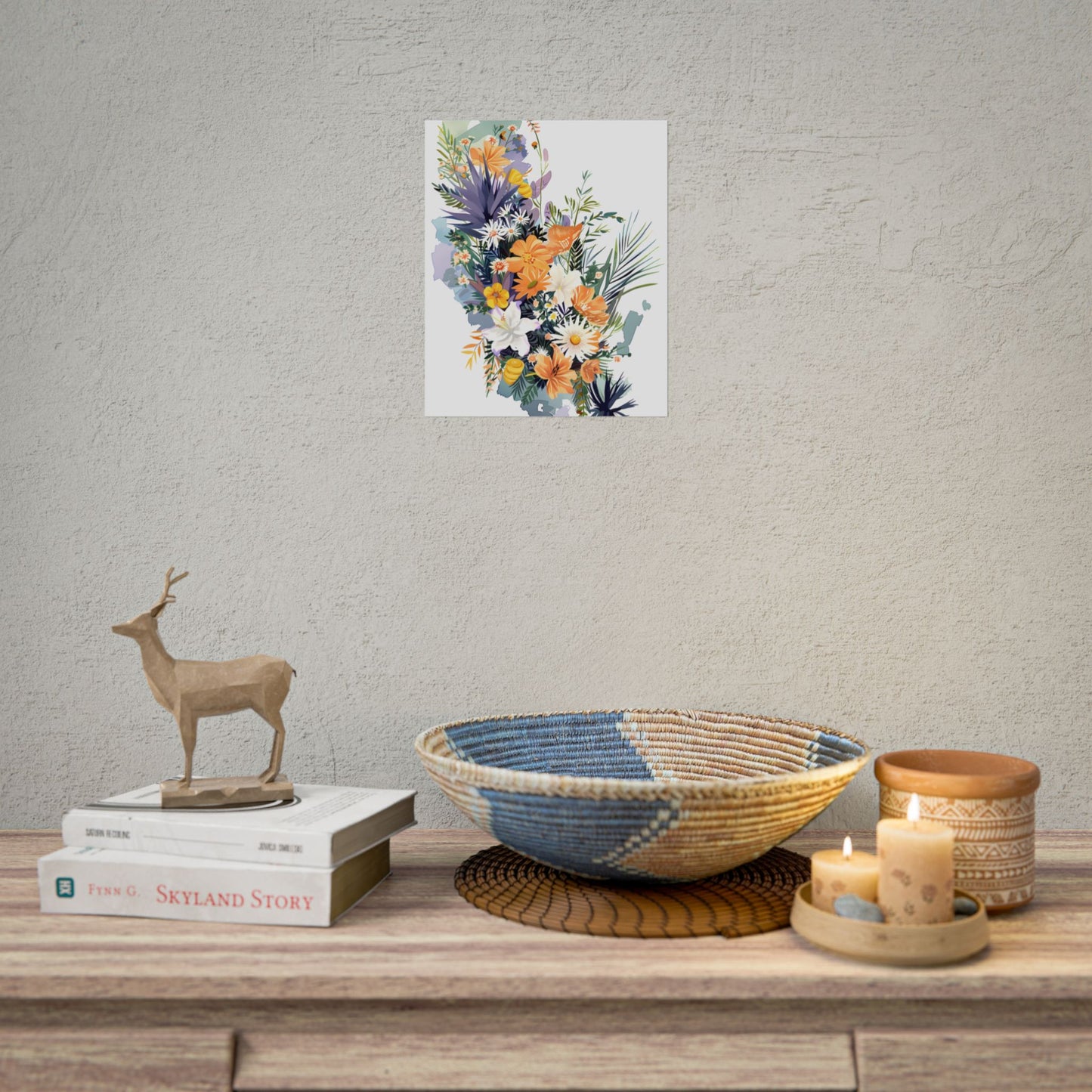 Whimsical Florida Map: Playful Art Illustration - Poster